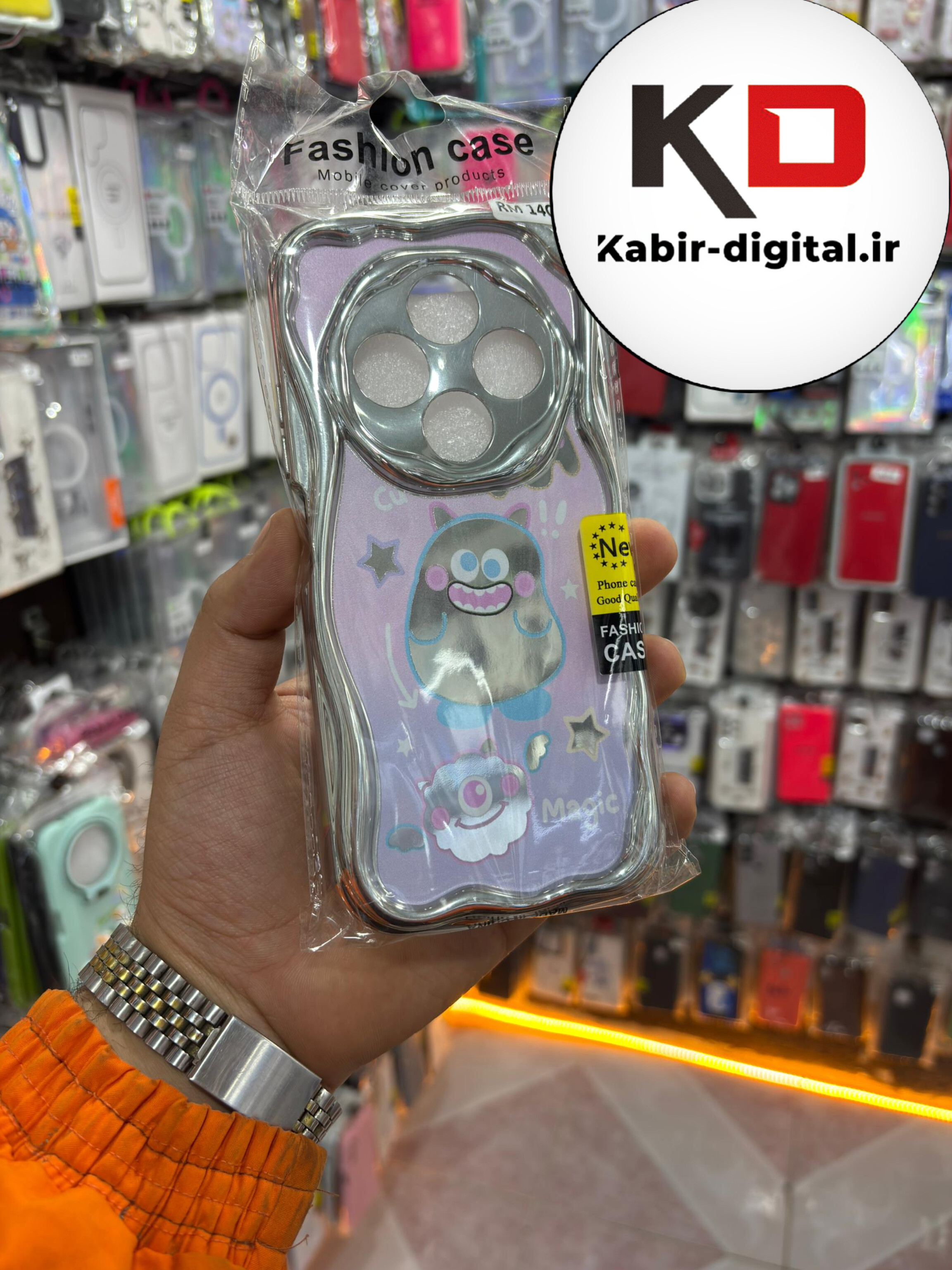 قاب گوشی Redmi 14C / POCO C75 / Redmi A4 شیائومی طرح کرومی بالشتی طرح عروسکی محافظ لنز دار