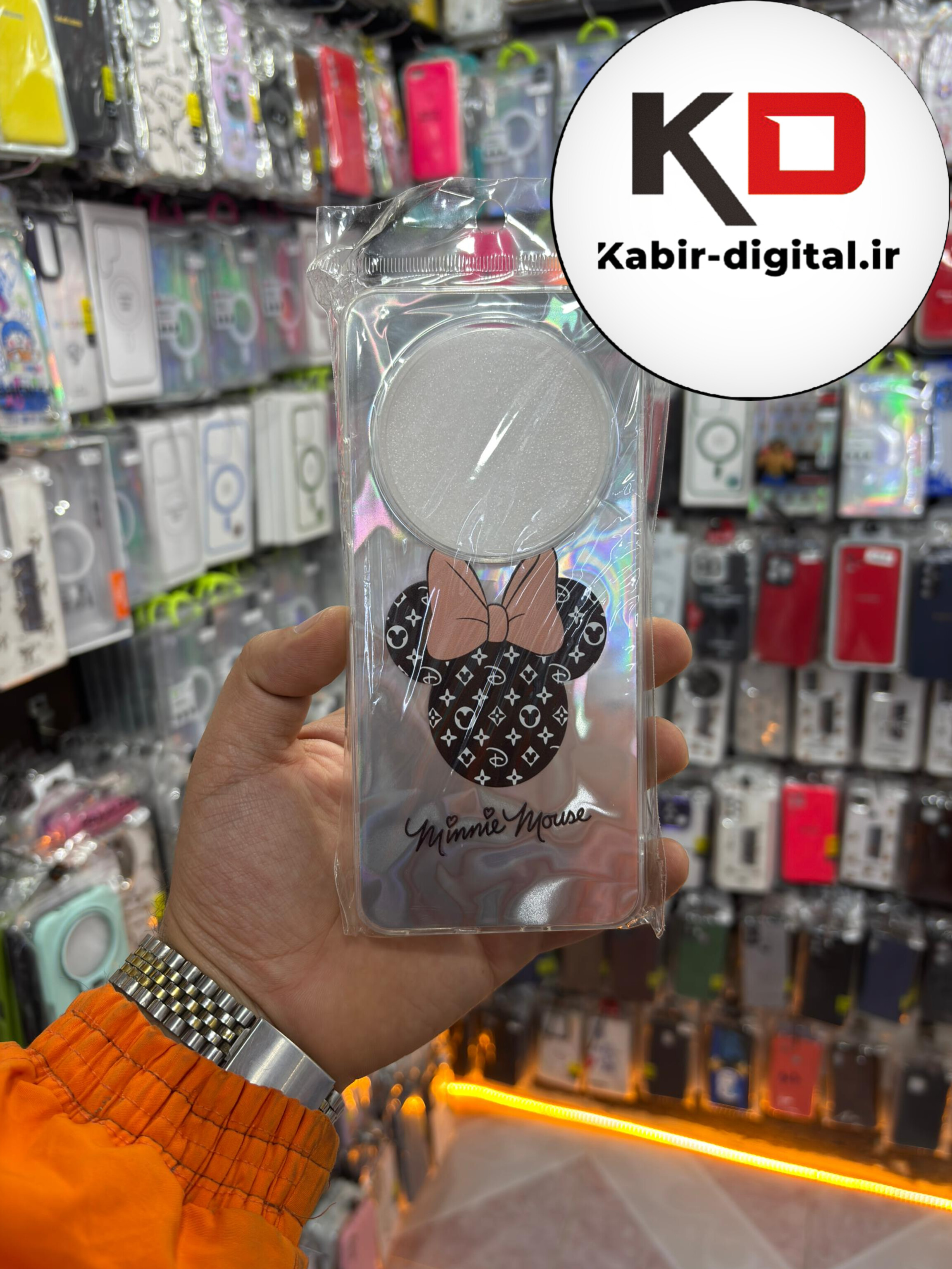 قاب گوشی Redmi 14C / POCO C75 / Redmi A4 شیائومی PC Case اورجینال سه بعدی موج دار طرح میکی موس کیوت