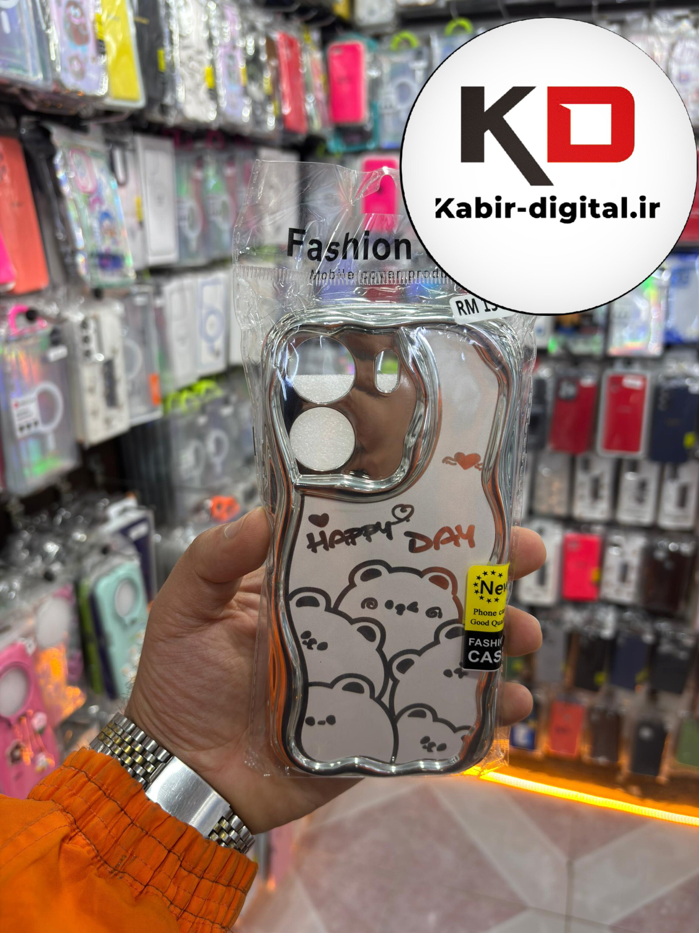 قاب گوشی Redmi 13C / POCO C65 شیائومی طرح کرومی بالشتی طرح عروسکی محافظ لنز دار