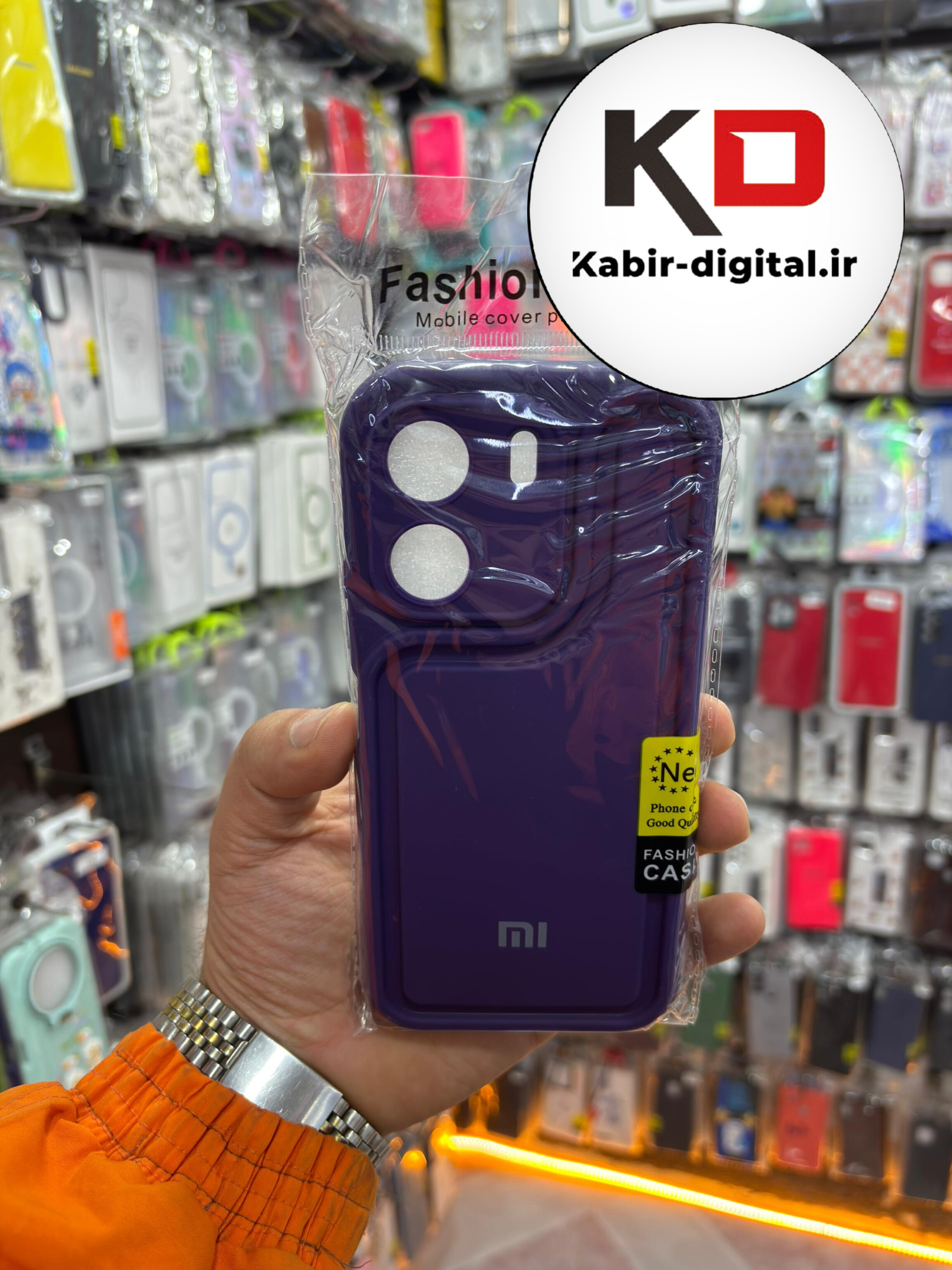 قاب گوشی Redmi 13C / POCO C65 شیائومی طرح سیلیکونی Solid جدید محافظ لنزدار بنفش