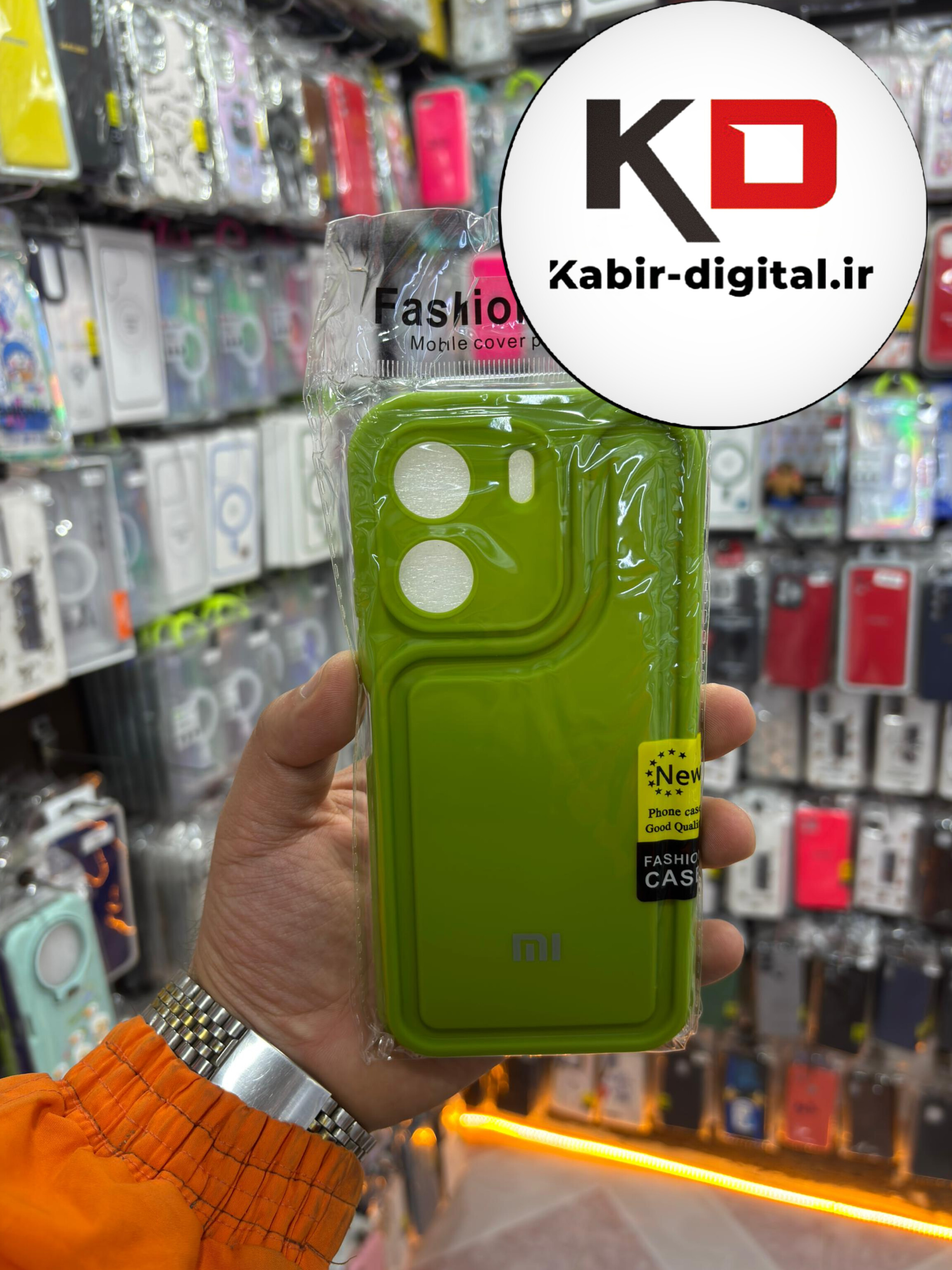 قاب گوشی Redmi 13C / POCO C65 شیائومی طرح سیلیکونی Solid جدید محافظ لنزدار سبز