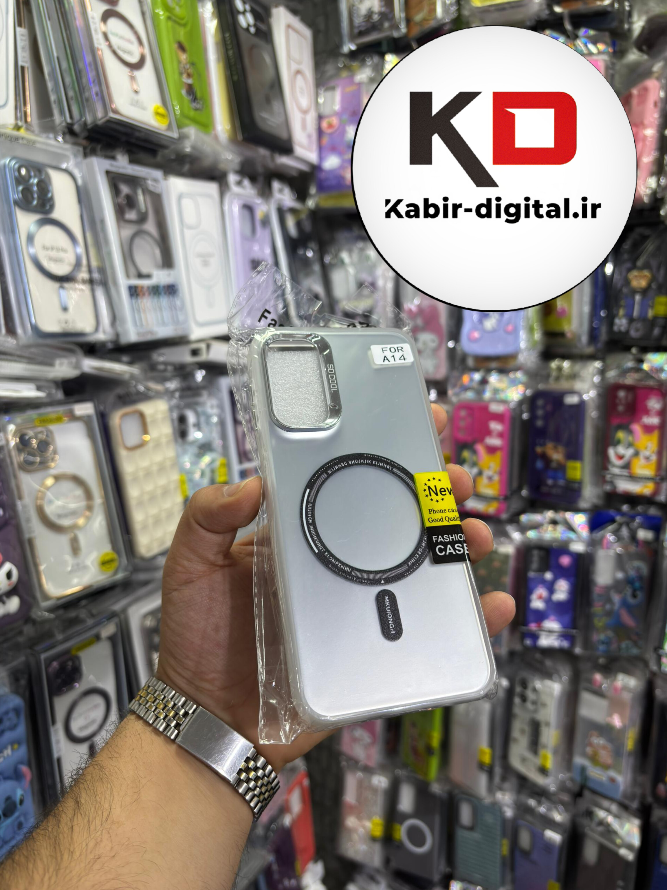 قاب گوشی Galaxy A14 سامسونگ اورجینال SO COOL سوکول لنز کرومی براق طرح مگ سیف اسپرت Sport