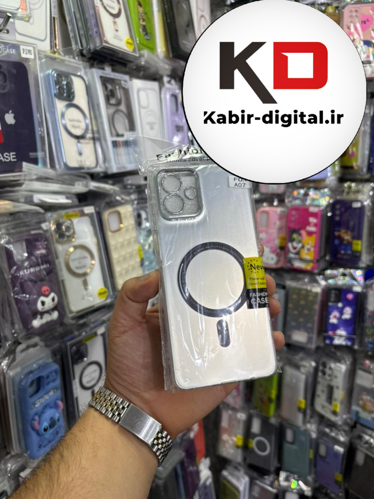 قاب گوشی Galaxy A07 سامسونگ اورجینال SO COOL سوکول لنز کرومی براق طرح مگ سیف اسپرت Sport