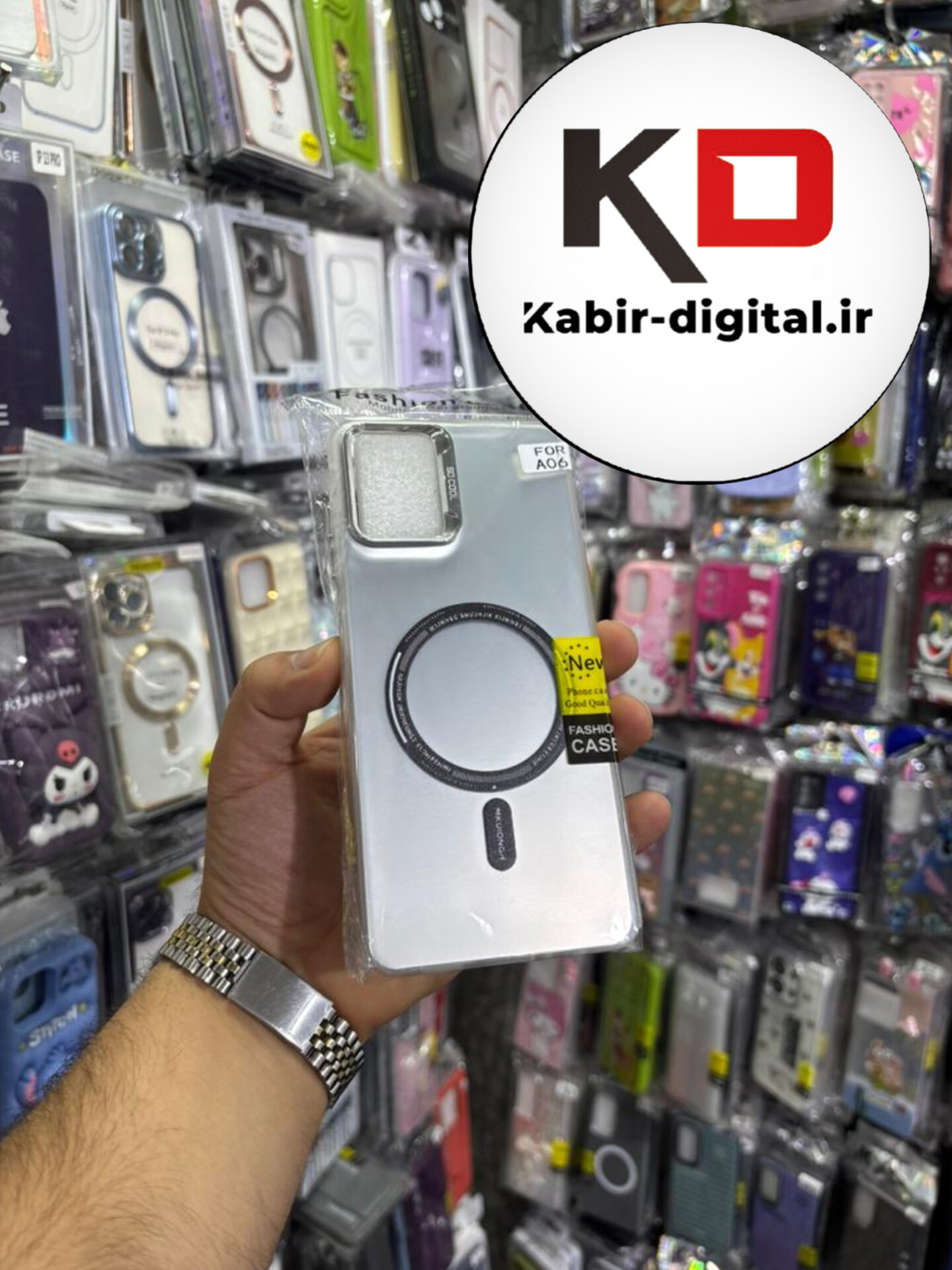 قاب گوشی Galaxy A06 سامسونگ اورجینال SO COOL سوکول لنز کرومی براق طرح مگ سیف اسپرت Sport