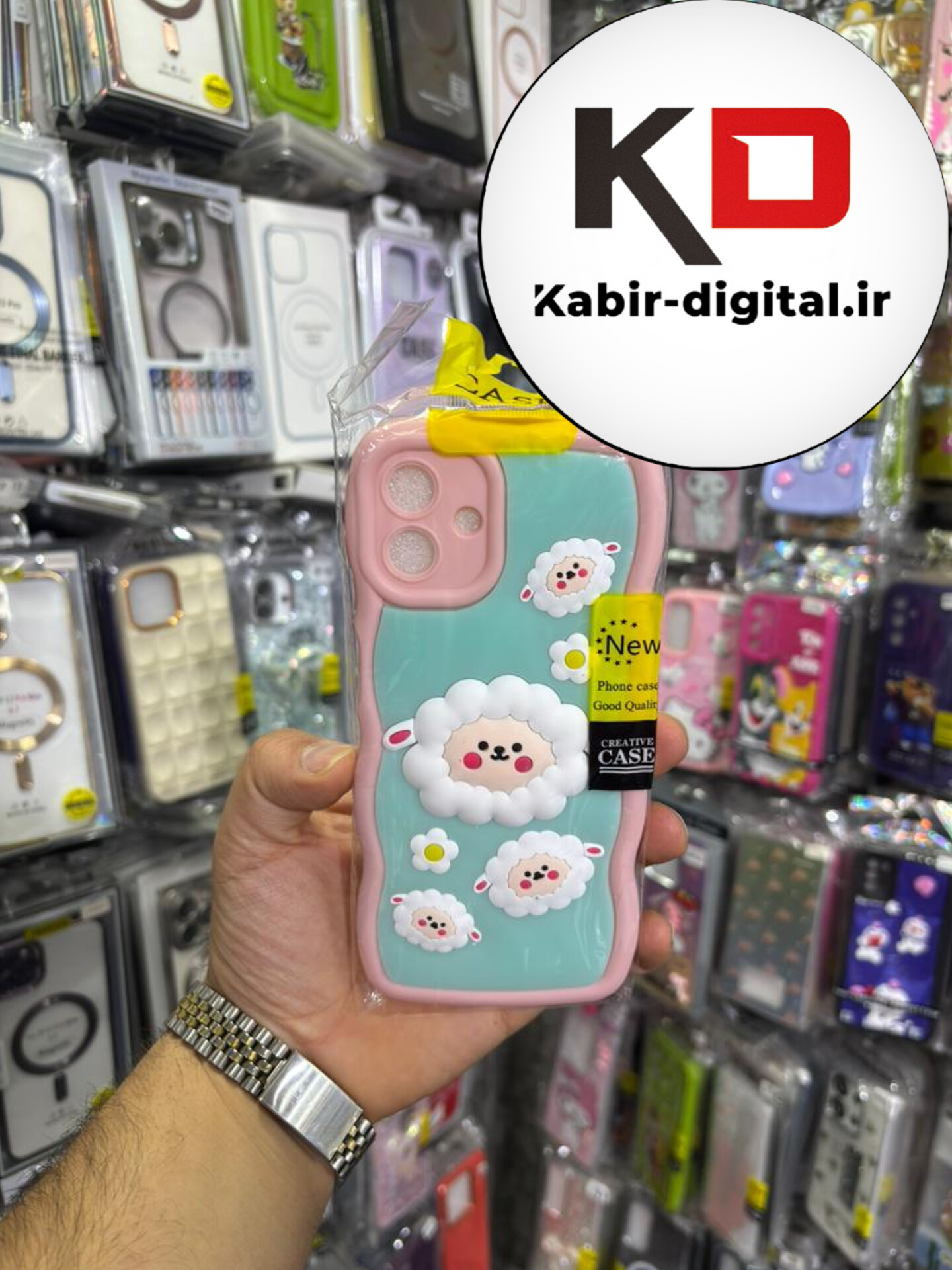 قاب گوشی Galaxy A07 سامسونگ طرح سیلیکونی Solid عروسکی برجسته محافظ لنزدار