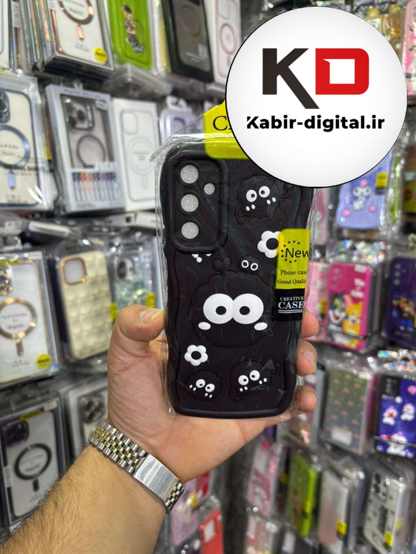 قاب گوشی Galaxy A05S سامسونگ طرح سیلیکونی Solid عروسکی برجسته محافظ لنزدار