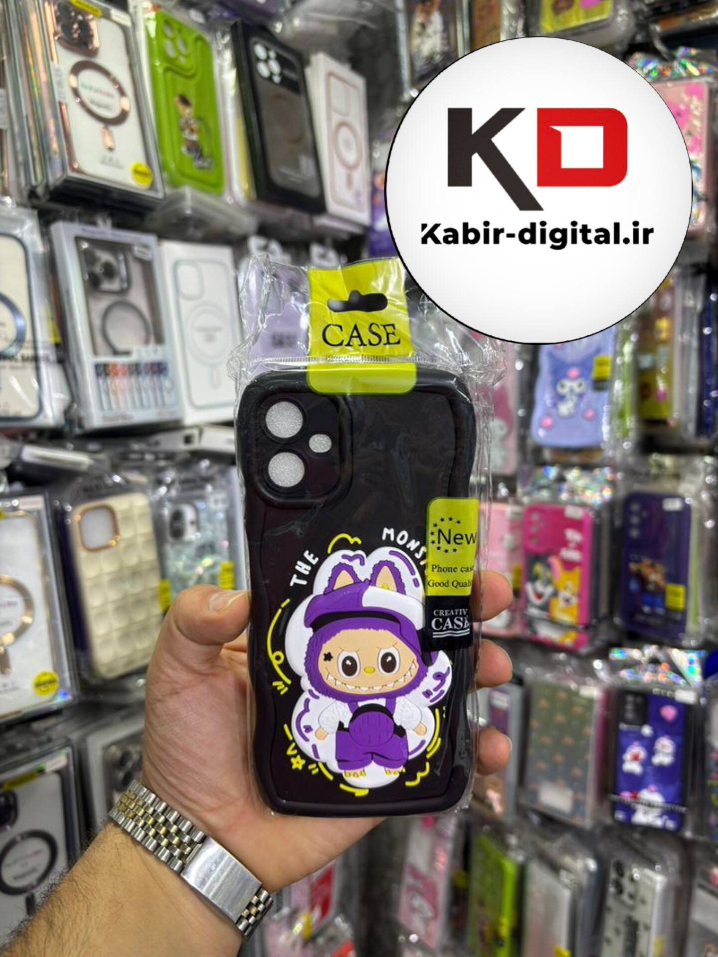 قاب گوشی Galaxy A06 سامسونگ طرح سیلیکونی Solid عروسکی برجسته محافظ لنزدار