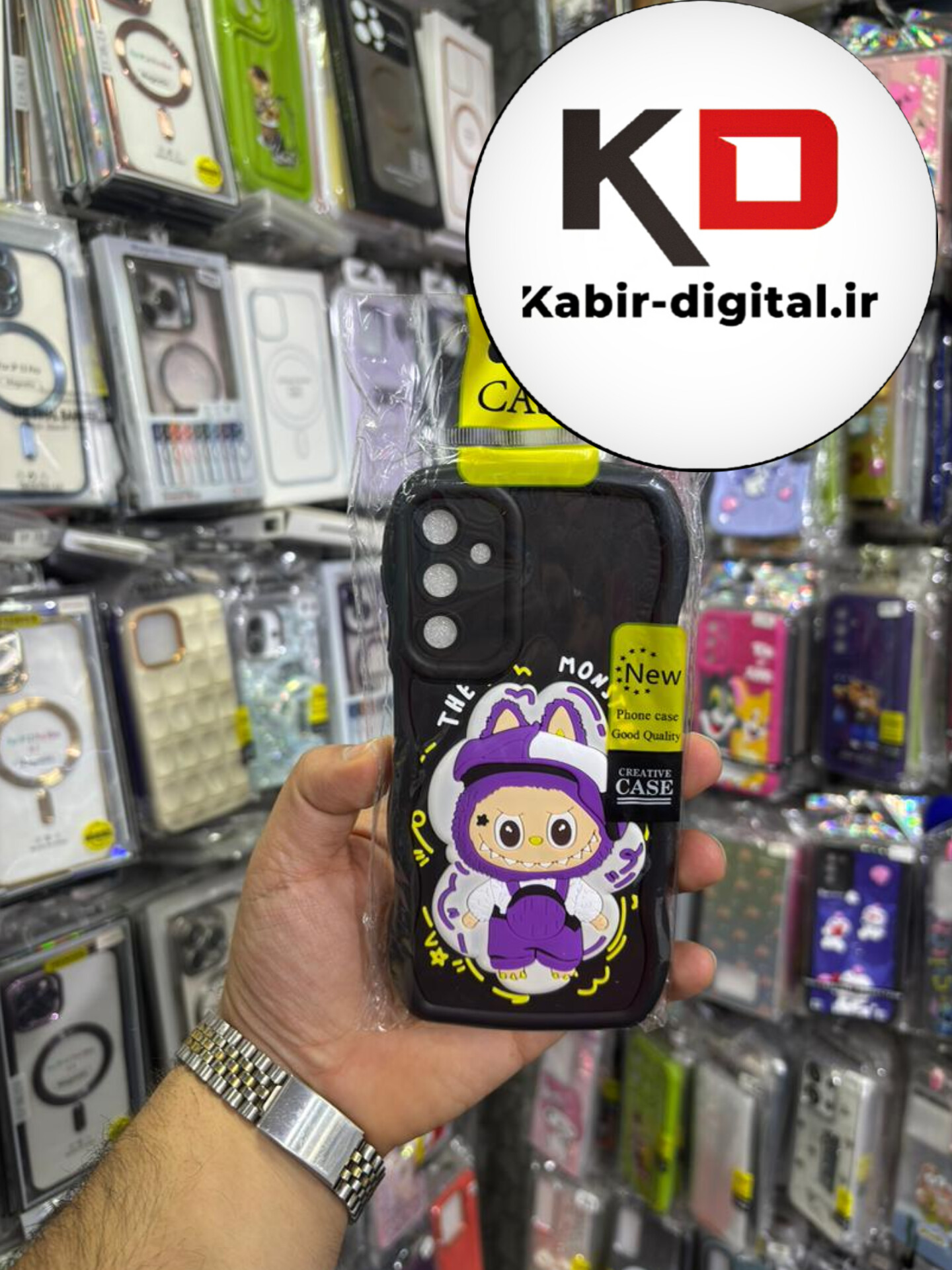 قاب گوشی Galaxy A24 سامسونگ طرح سیلیکونی Solid عروسکی برجسته محافظ لنزدار