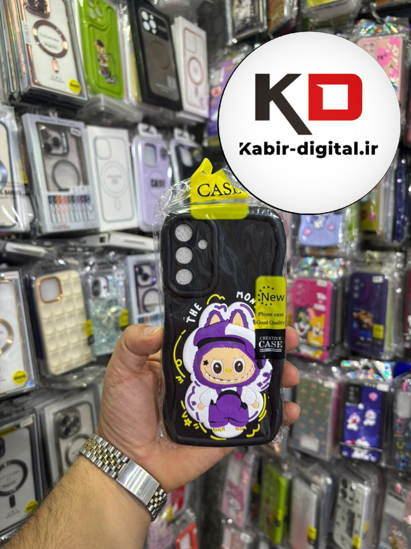 قاب گوشی Galaxy A36  سامسونگ طرح سیلیکونی Solid عروسکی برجسته محافظ لنزدار