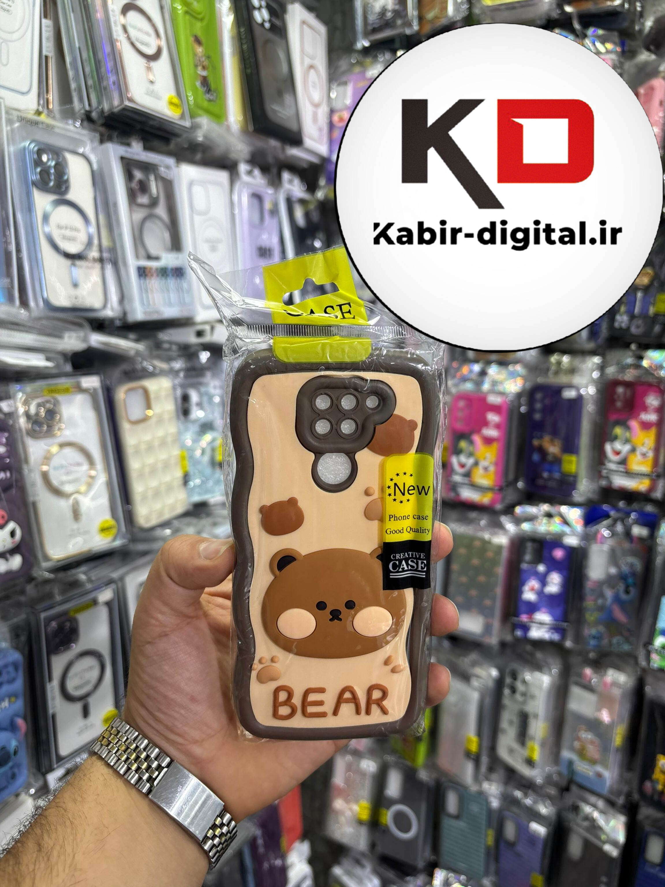 قاب گوشی Note 9 شیائومی طرح سیلیکونی Solid عروسکی برجسته محافظ لنزدار
