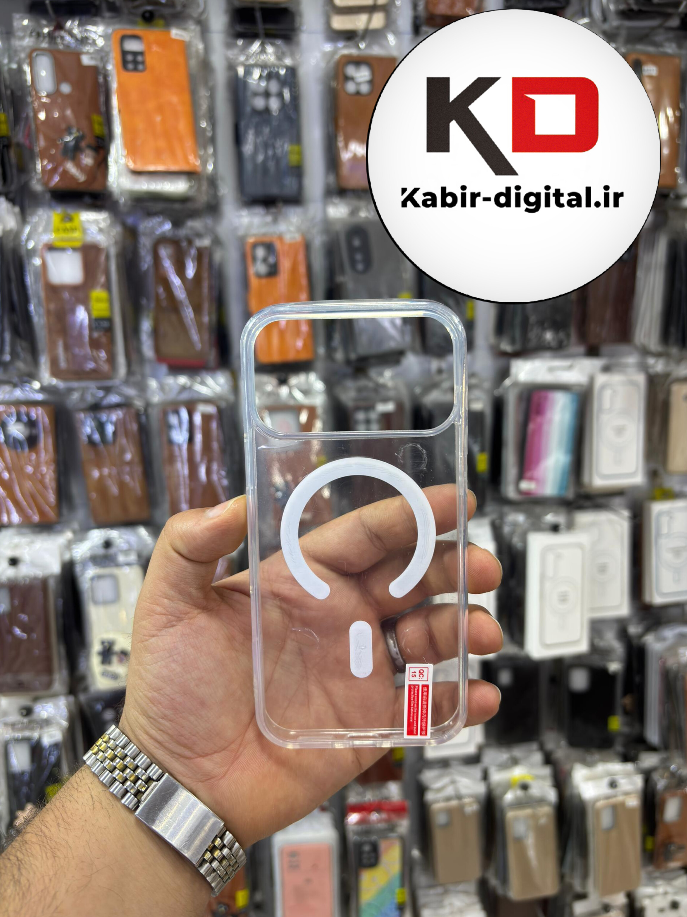 قاب گوشی iPhone 17 Pro Max آیفون شفاف مگ سیف دار MagSafe اورجینال ایربگ دار