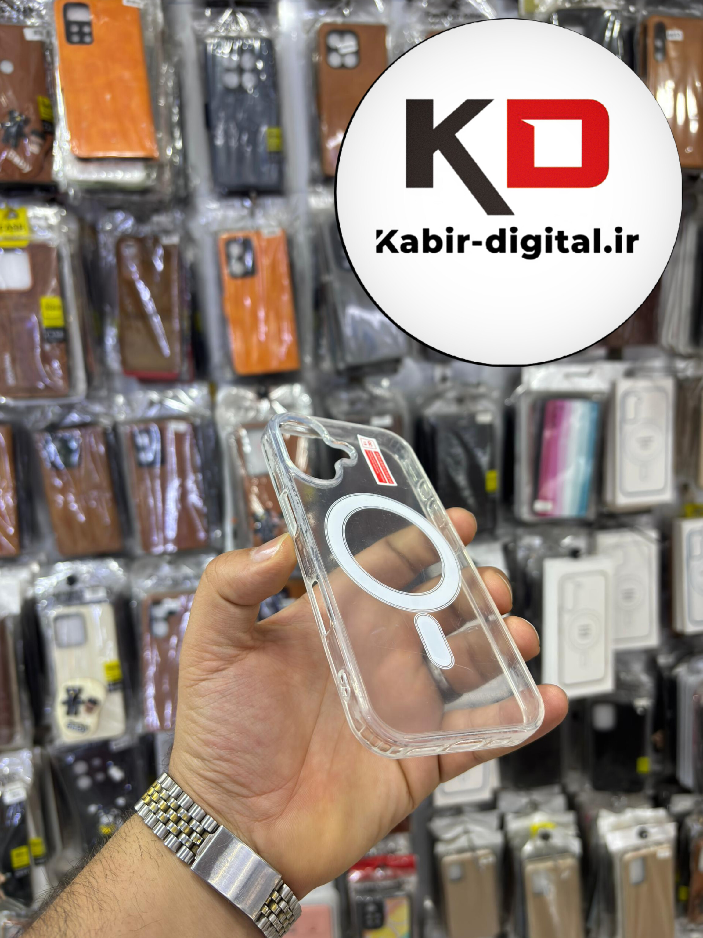 قاب گوشی iPhone 17  آیفون شفاف مگ سیف دار MagSafe اورجینال ایربگ دار