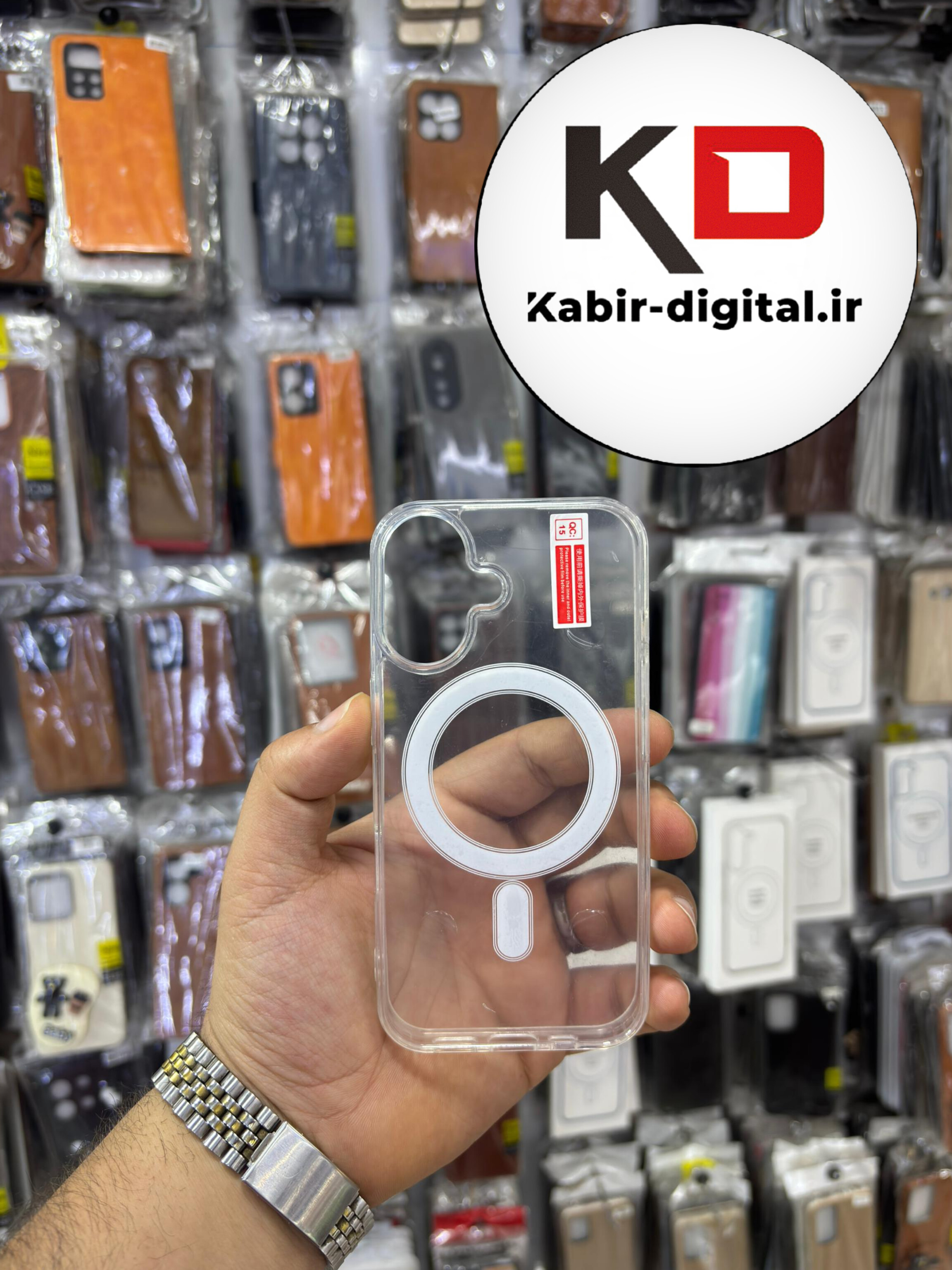 قاب گوشی iPhone 16 آیفون شفاف مگ سیف دار MagSafe اورجینال ایربگ دار