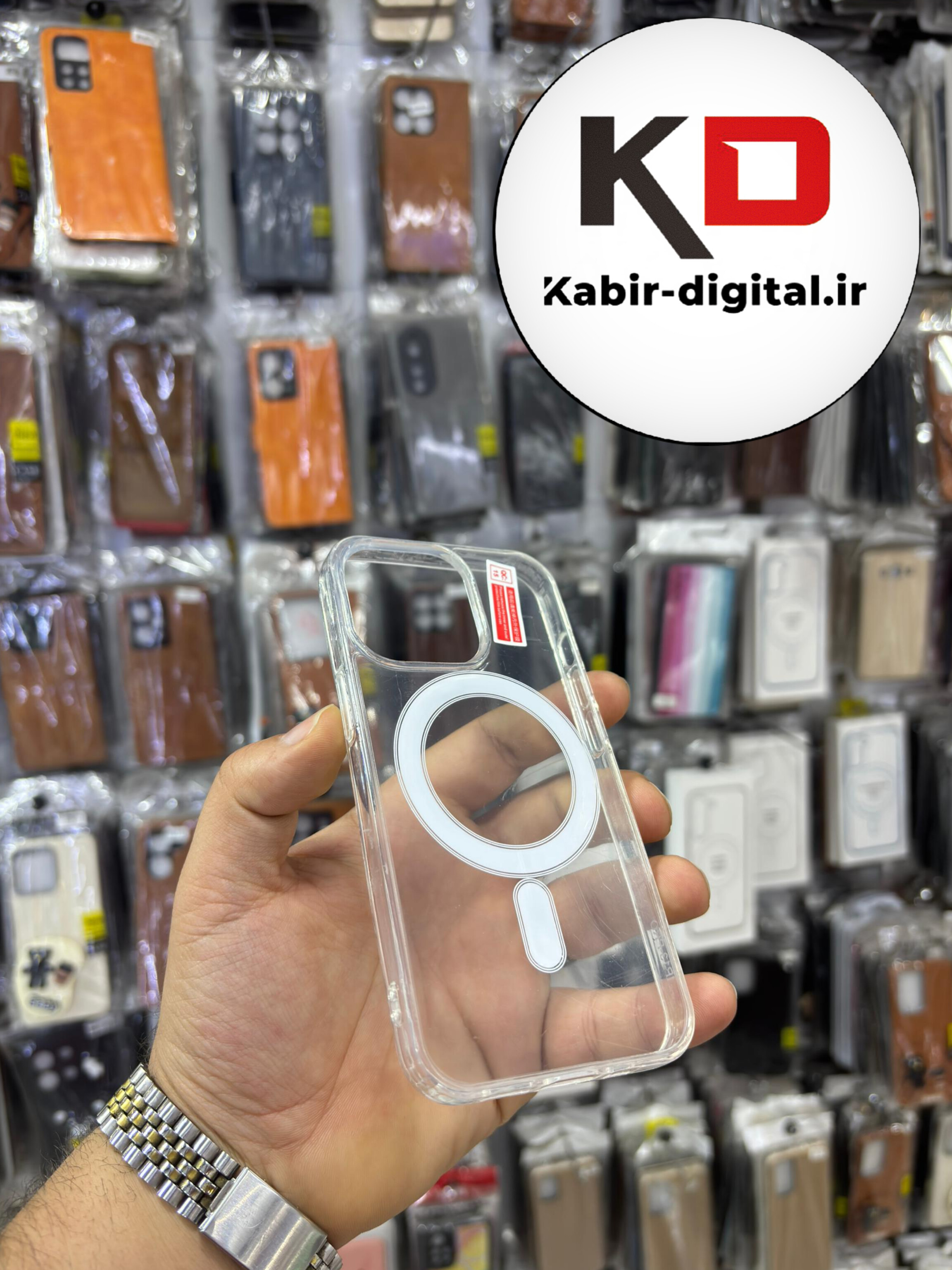 قاب گوشی iPhone 13 Pro آیفون شفاف مگ سیف دار MagSafe اورجینال ایربگ دار