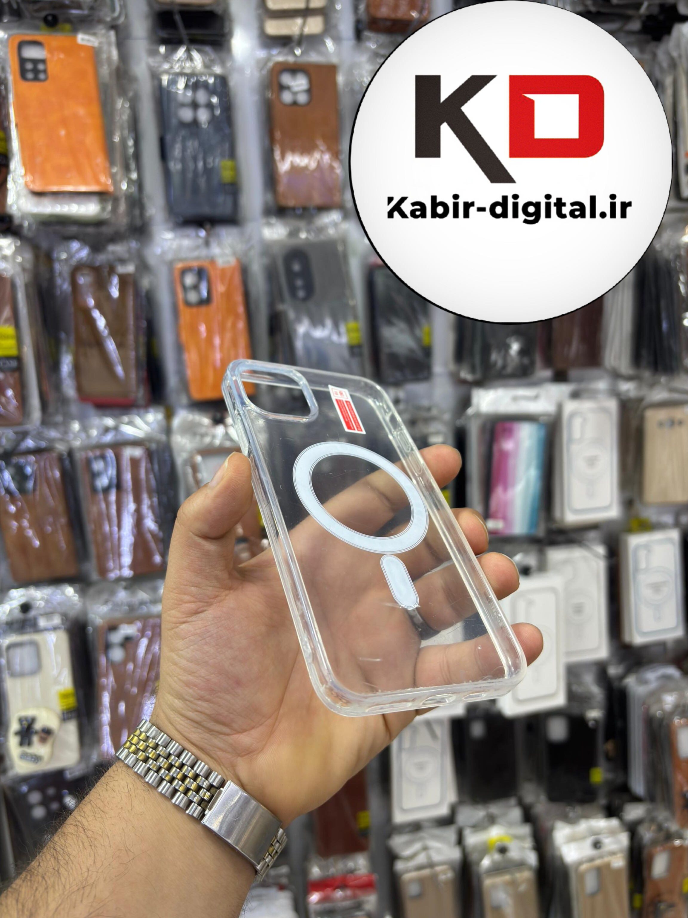 قاب گوشی iPhone 12 Pro / iPhone 12 آیفون شفاف مگ سیف دار MagSafe اورجینال ایربگ دار