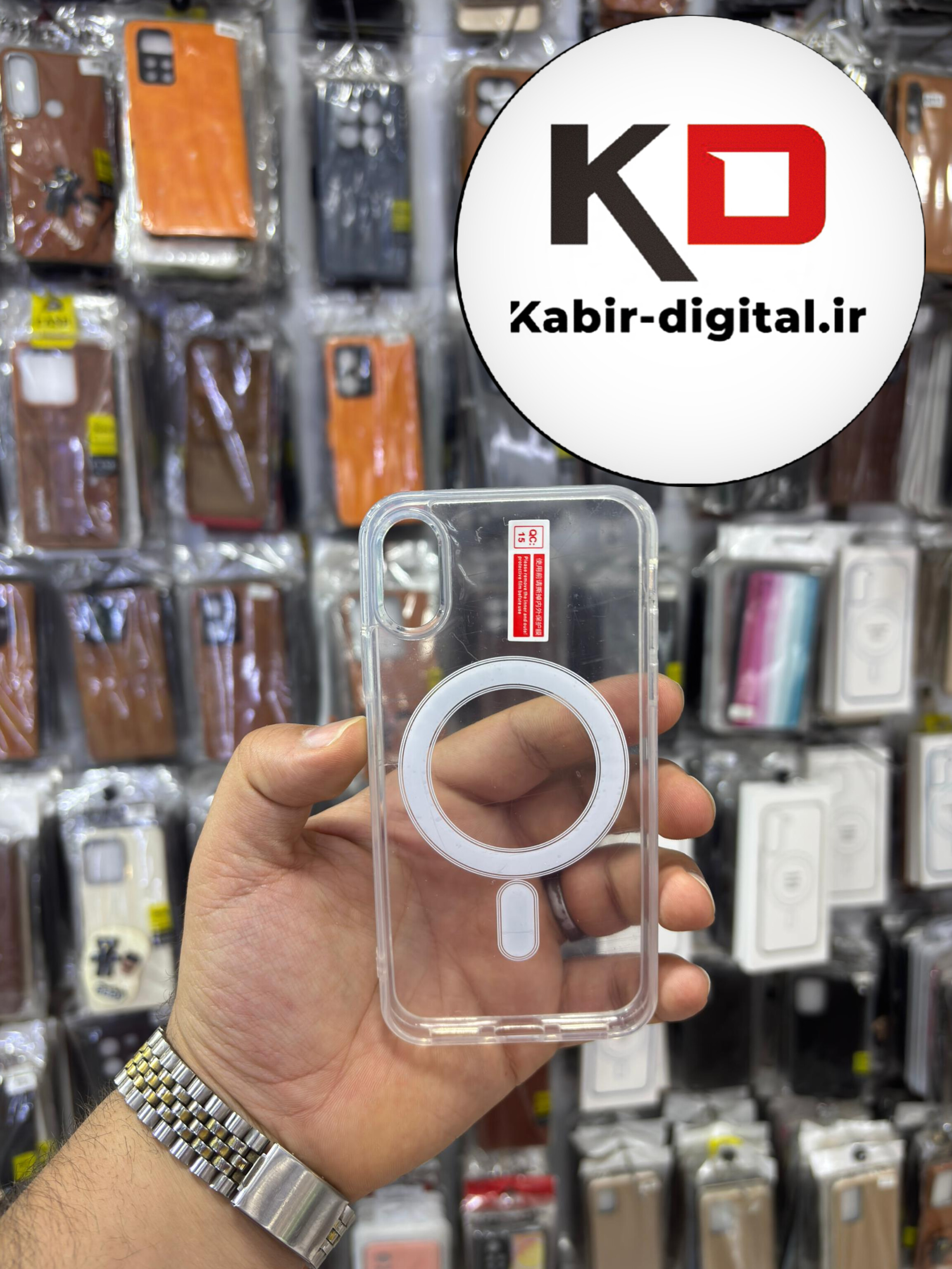 قاب گوشی iPhone XS / X آیفون شفاف مگ سیف دار MagSafe اورجینال ایربگ دار