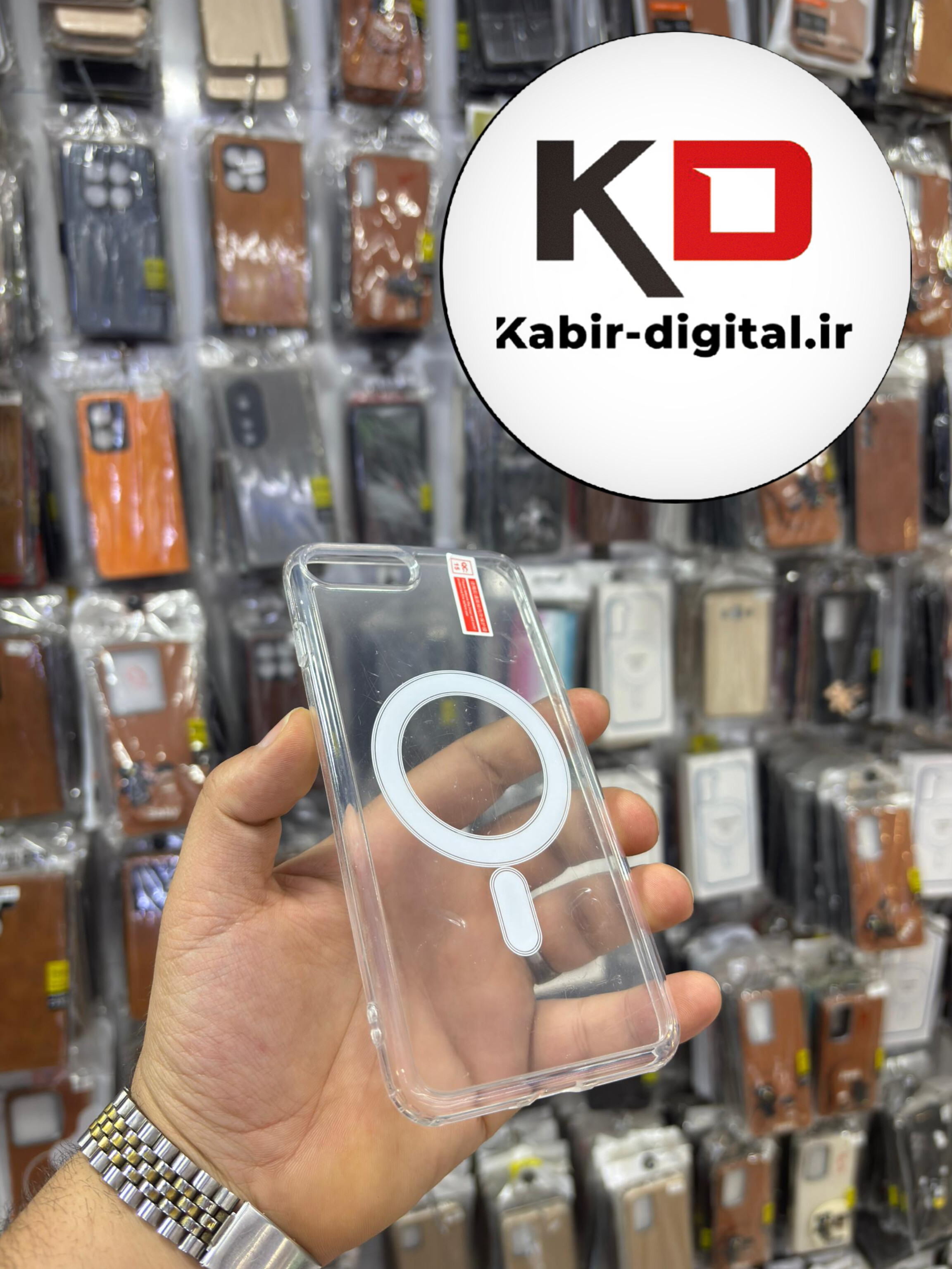قاب گوشی iPhone 7 Plus / 8 Plus آیفون شفاف مگ سیف دار MagSafe اورجینال ایربگ دار