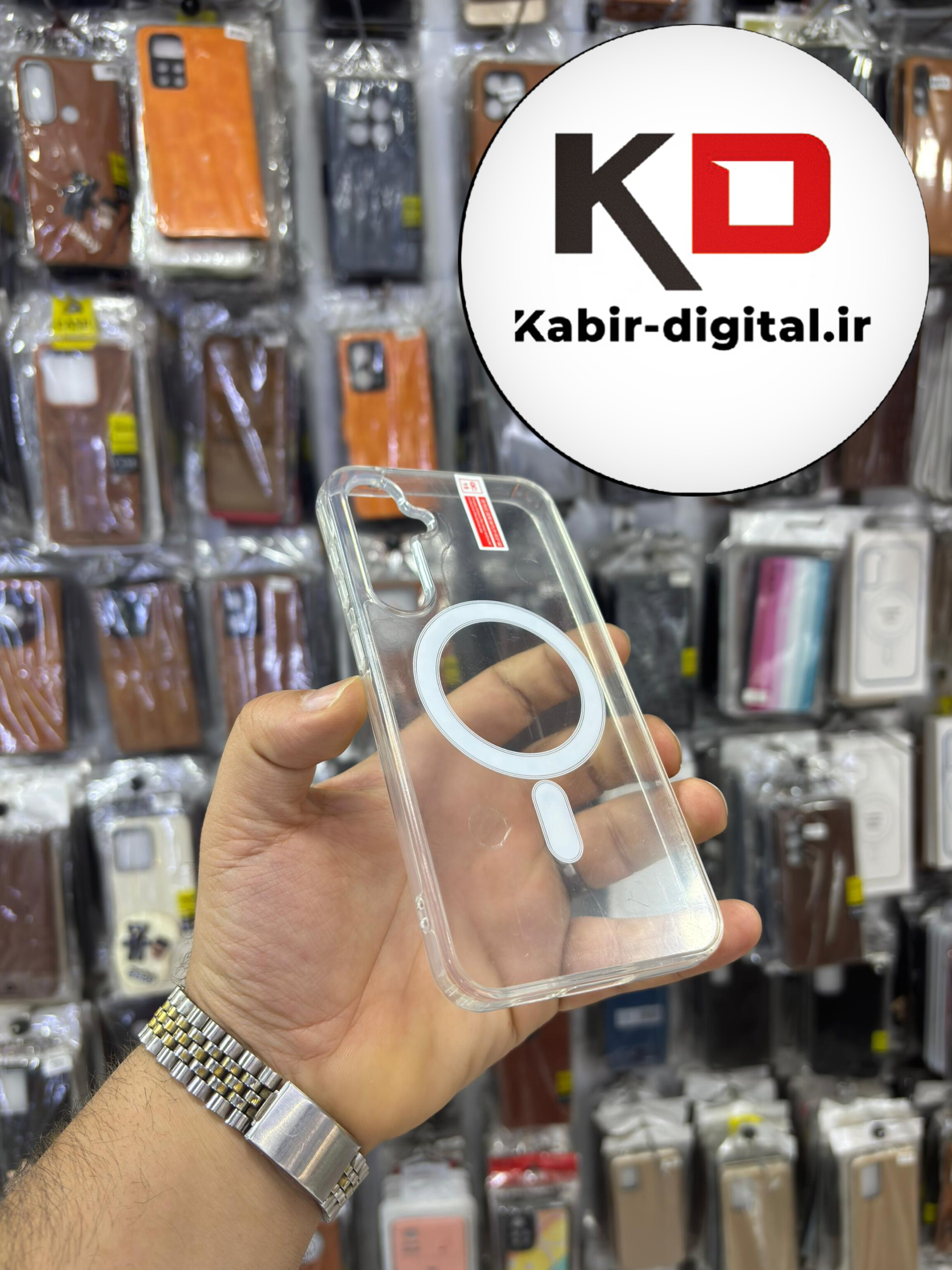 قاب گوشی Galaxy A36 / A56 سامسونگ  شفاف مگ سیف دار MagSafe اورجینال ایربگ دار