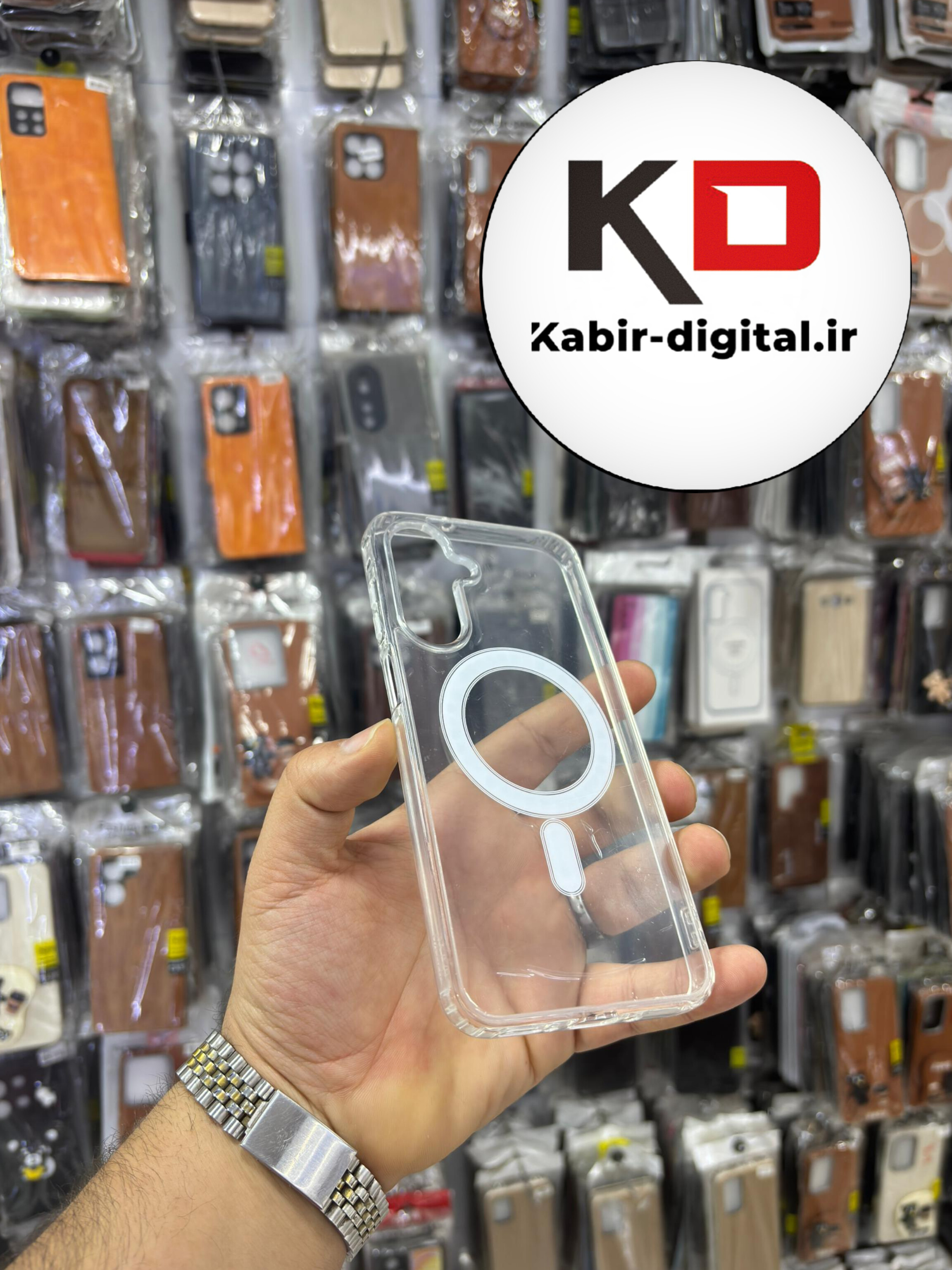 قاب گوشی Galaxy A16 / A26 / A17 سامسونگ  شفاف مگ سیف دار MagSafe اورجینال ایربگ دار