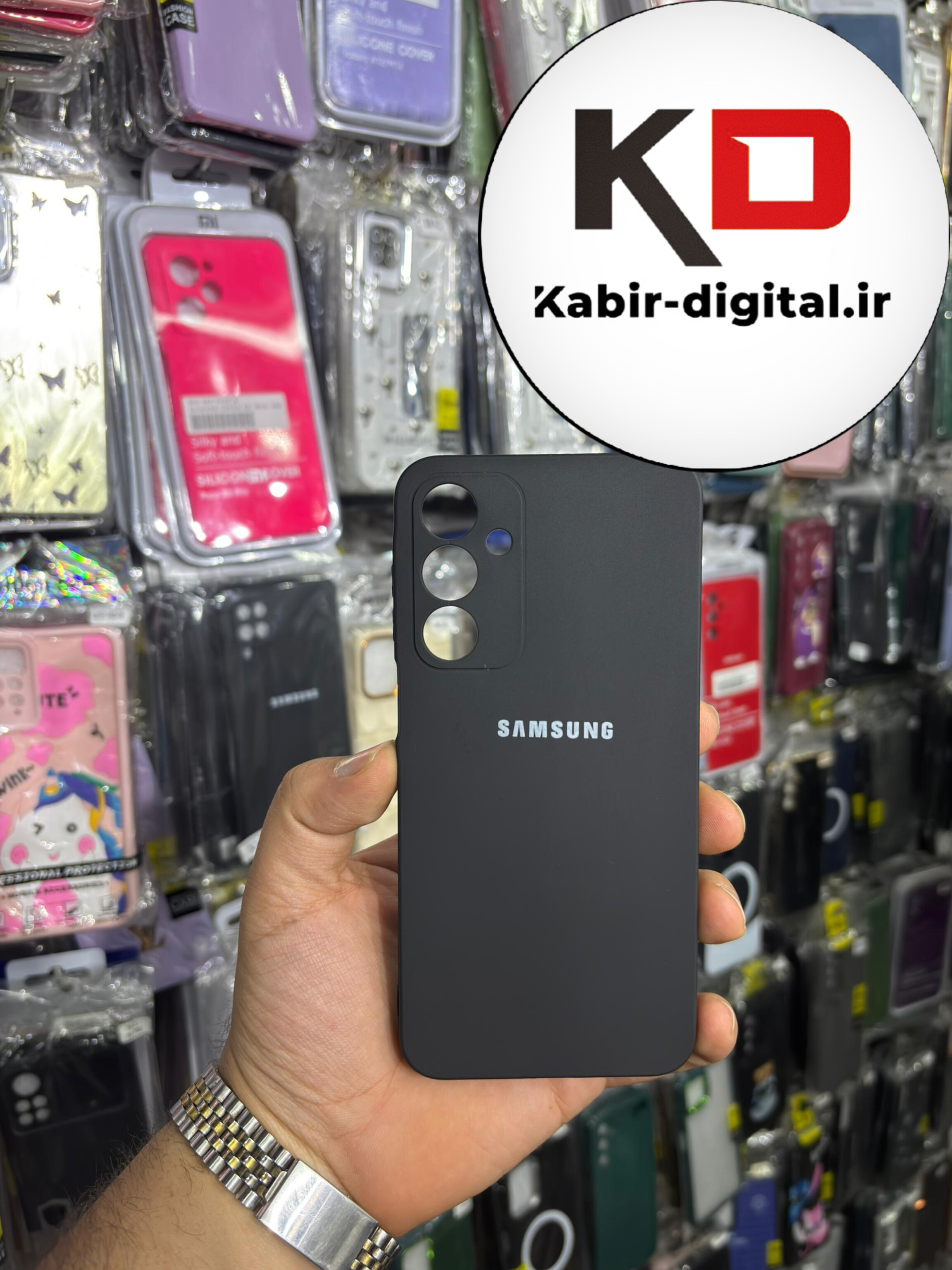 قاب گوشی Galaxy A26 / A17 سامسونگ سیلیکونی های کپی  زیربسته محافظ لنزدار مشکی