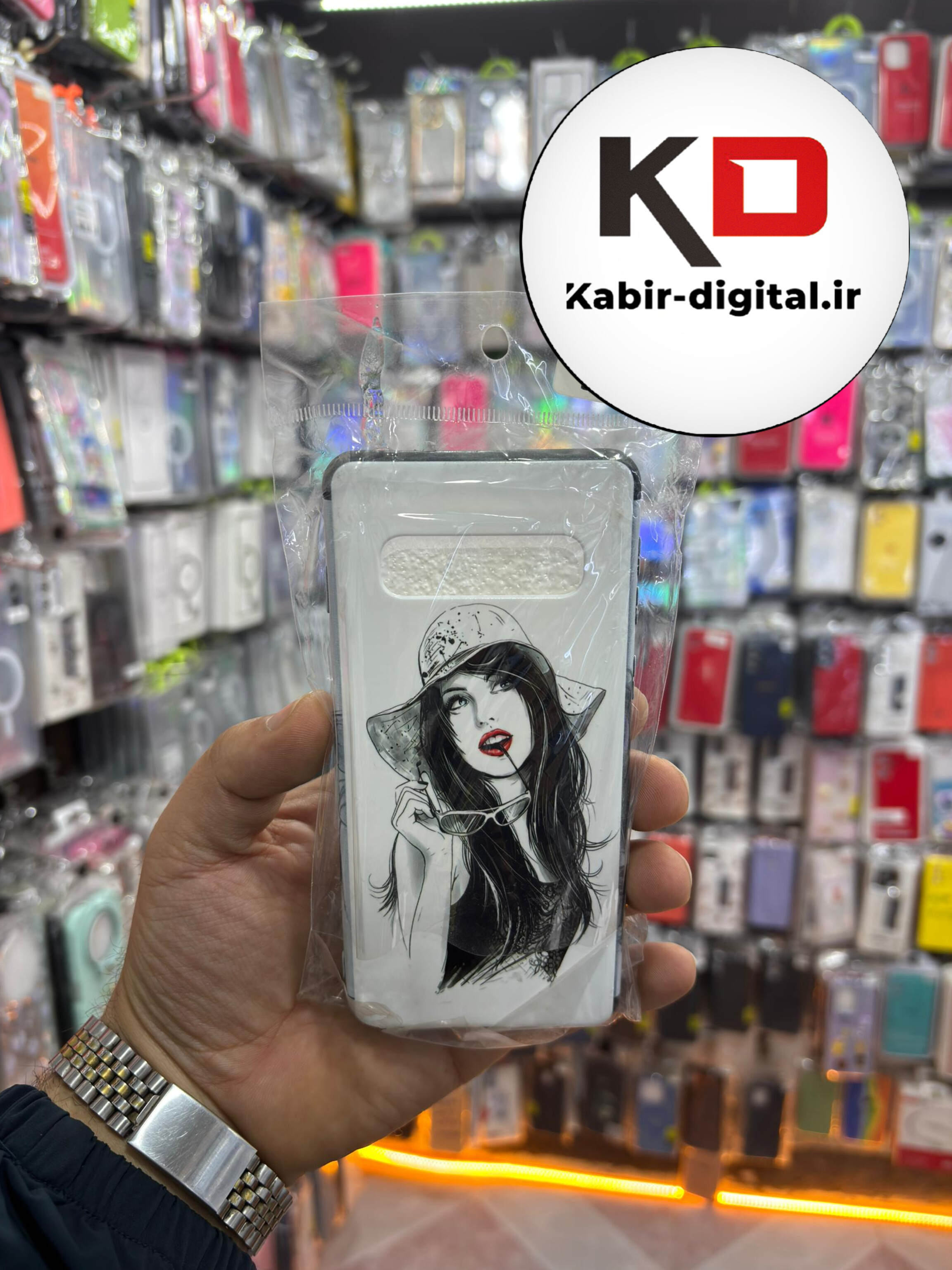 قاب گوشی Galaxy S10 سامسونگ فانتزی برجسته طرحدار محافظ لنز دار