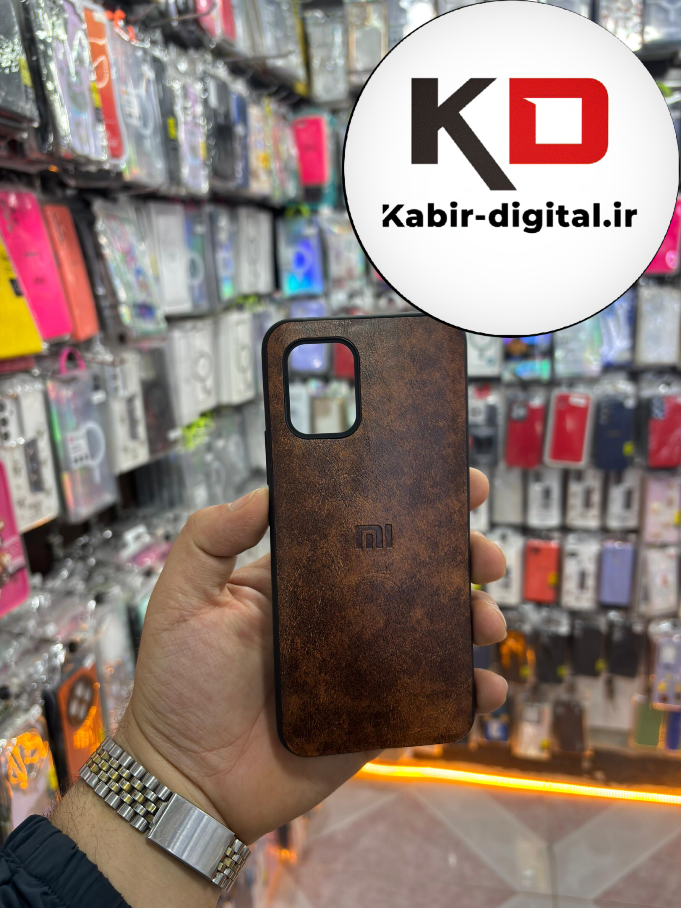 قاب گوشی MI 10 lite شیائومی طرح ژله ای چرمی ساده