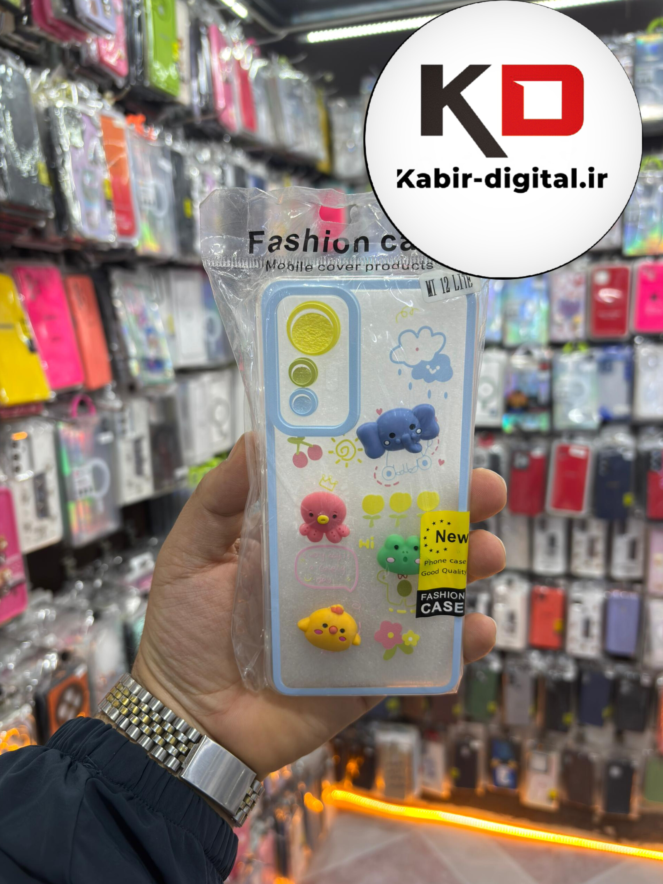 قاب گوشی  MI 12 lite شیائومی طرح عروسکی سه بعدی شفاف TPU کپسولی محافظ لنز دار طرح دخترانه