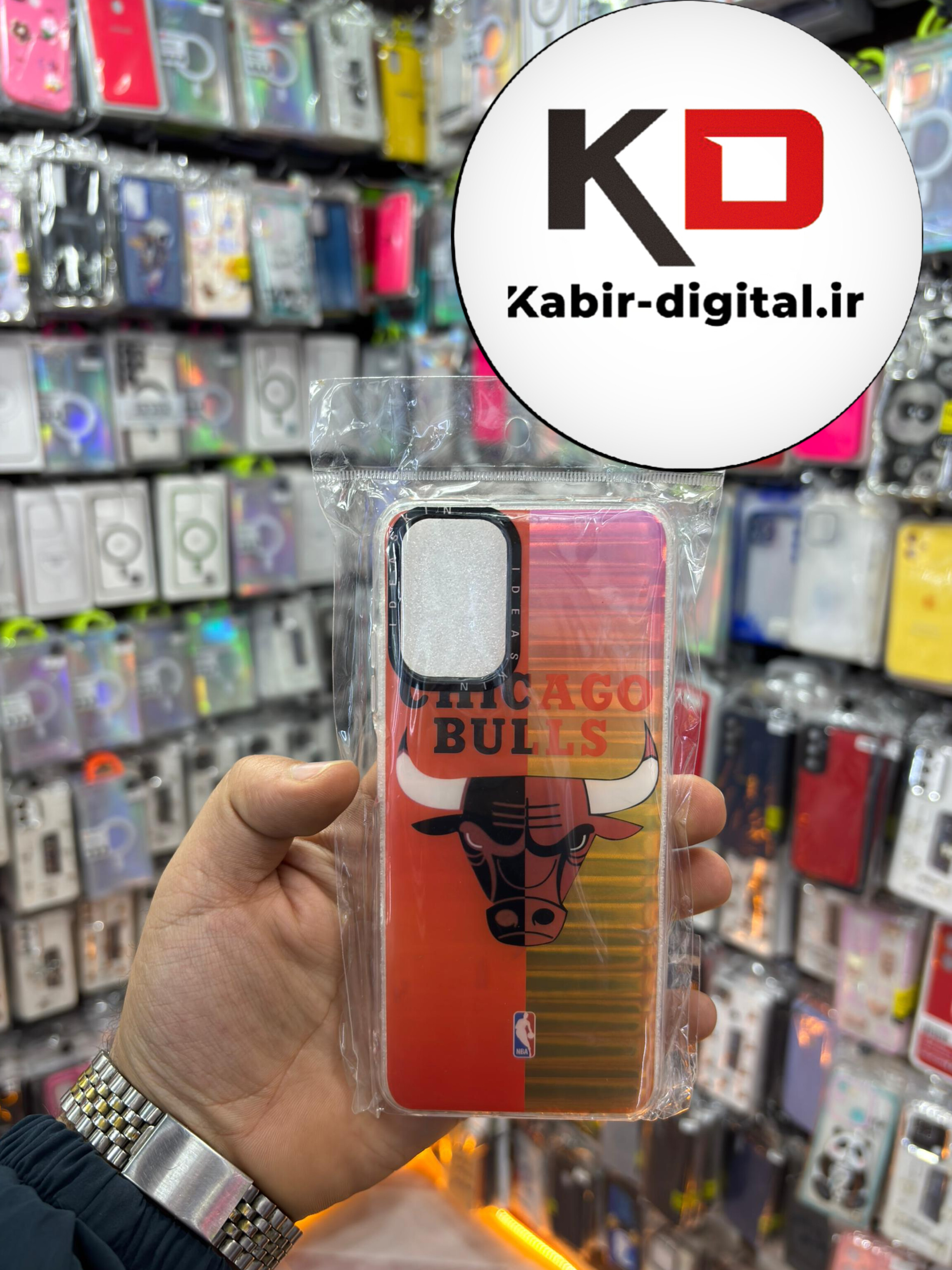 قاب گوشی  Note10 / Note 10s / POCO M5s شیائومی طرح ضدضربه هولوگرامی هفت رنگ گاو خشمگین CHICAGO BULLS