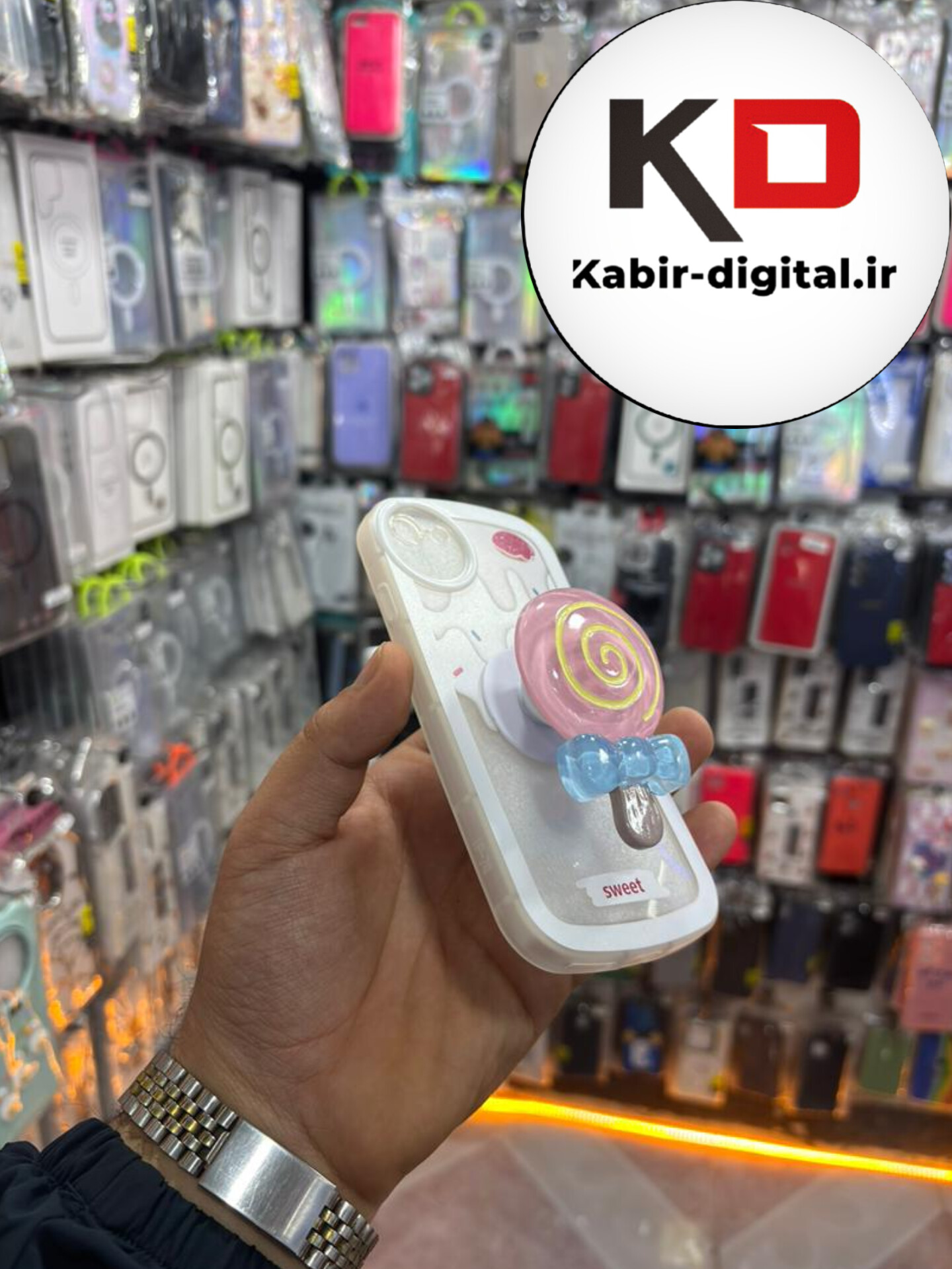قاب گوشی iPhone 7 / iPhone 8 آیفون سیلیکونی طرح بستنی و آبنبات پاپ سوکت دار همراه بند آویز محافظ لنزدار