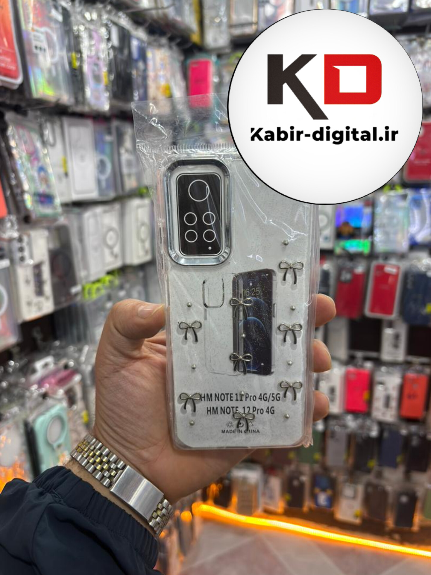 قاب گوشی Redmi Note 11 Pro 4g  / Note 12 Pro 4g شیائومی لاکچری شفاف رزینی طرح شاین لنز کرومی