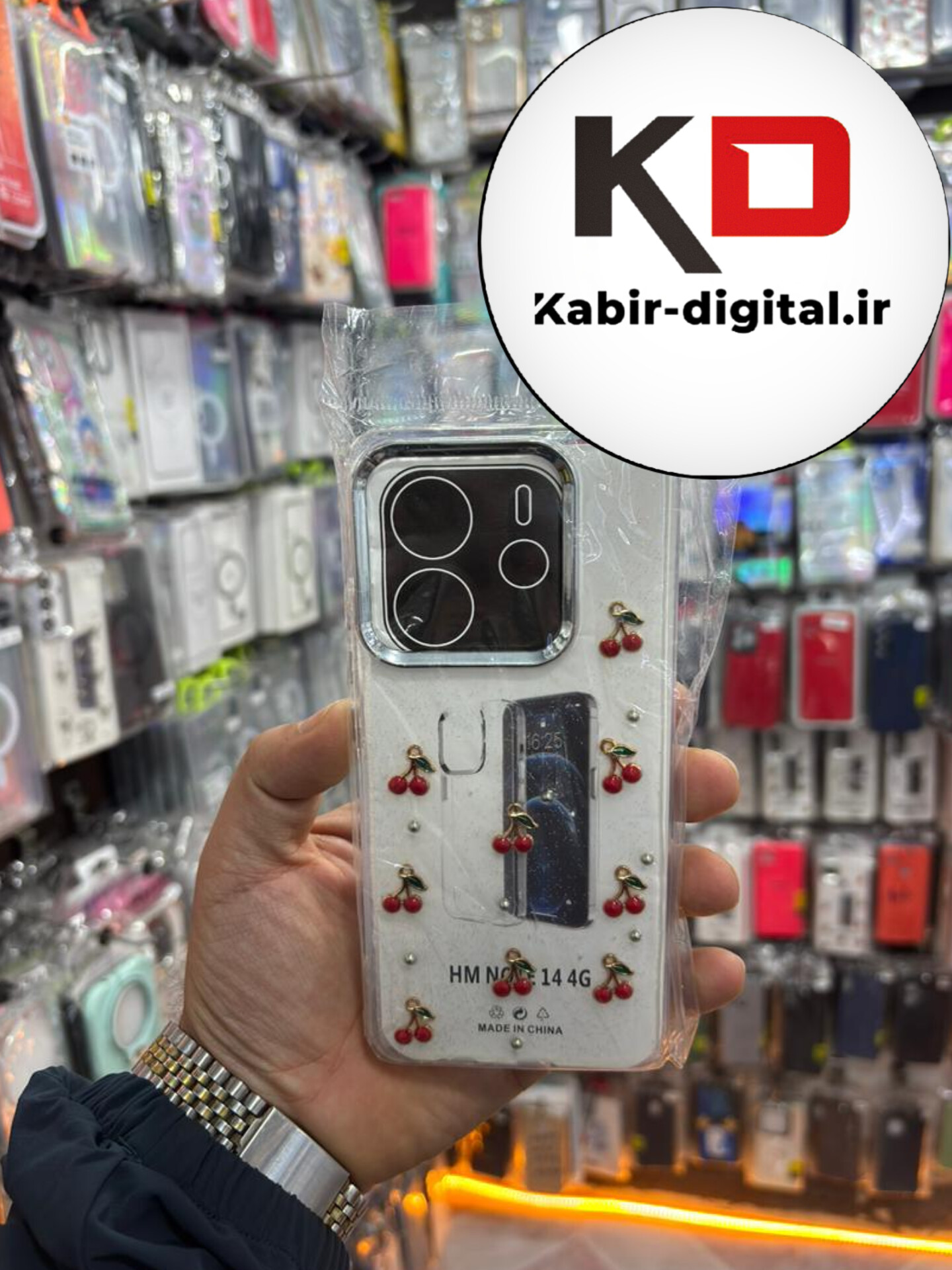 قاب گوشی Redmi Note 14 4g  شیائومی لاکچری شفاف رزینی طرح شاین لنز کرومی