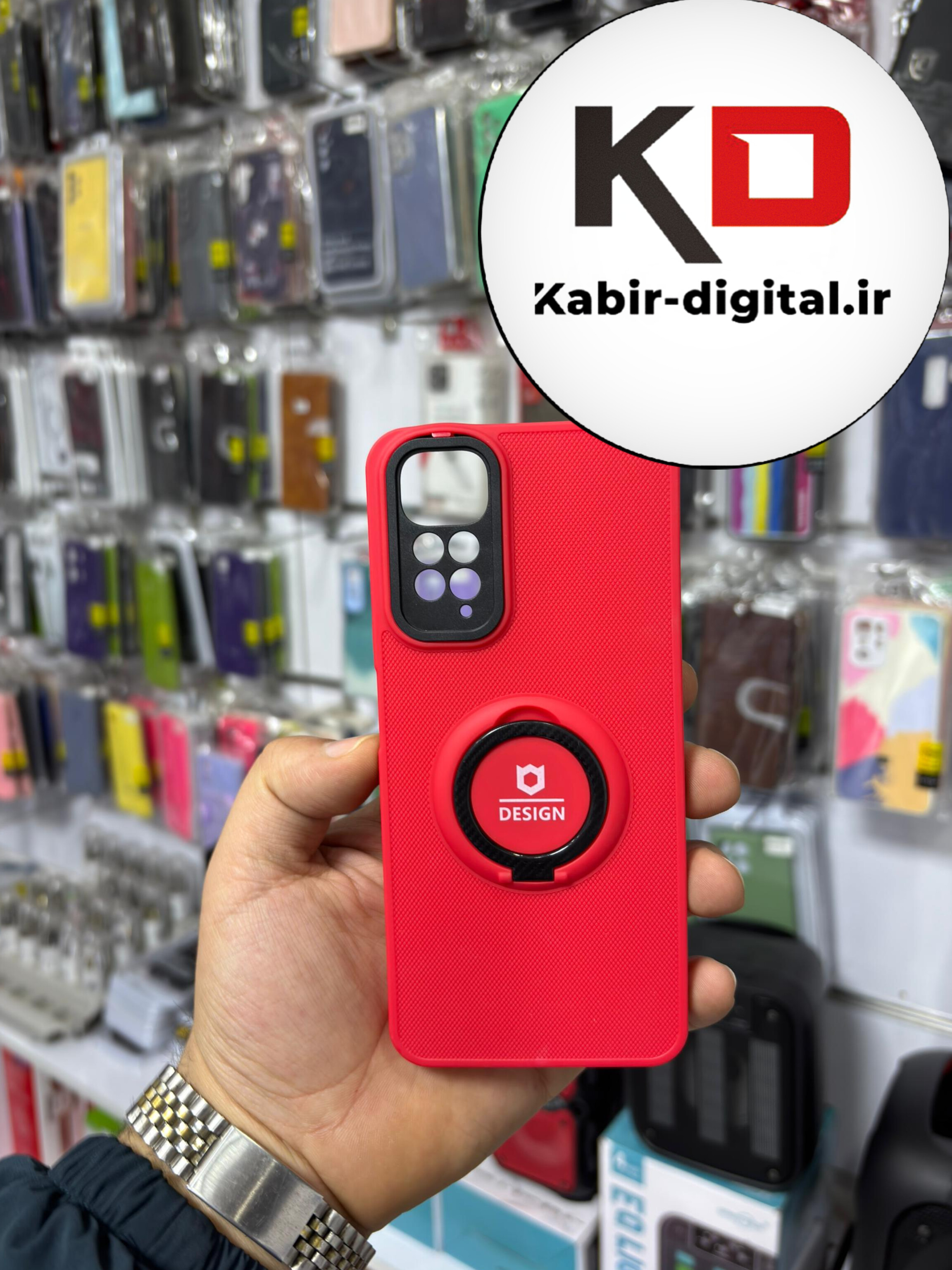 قاب گوشی Note 11/ Note 11s  شیائومی سیلیکونی هولدر دار محافظ لنزدار