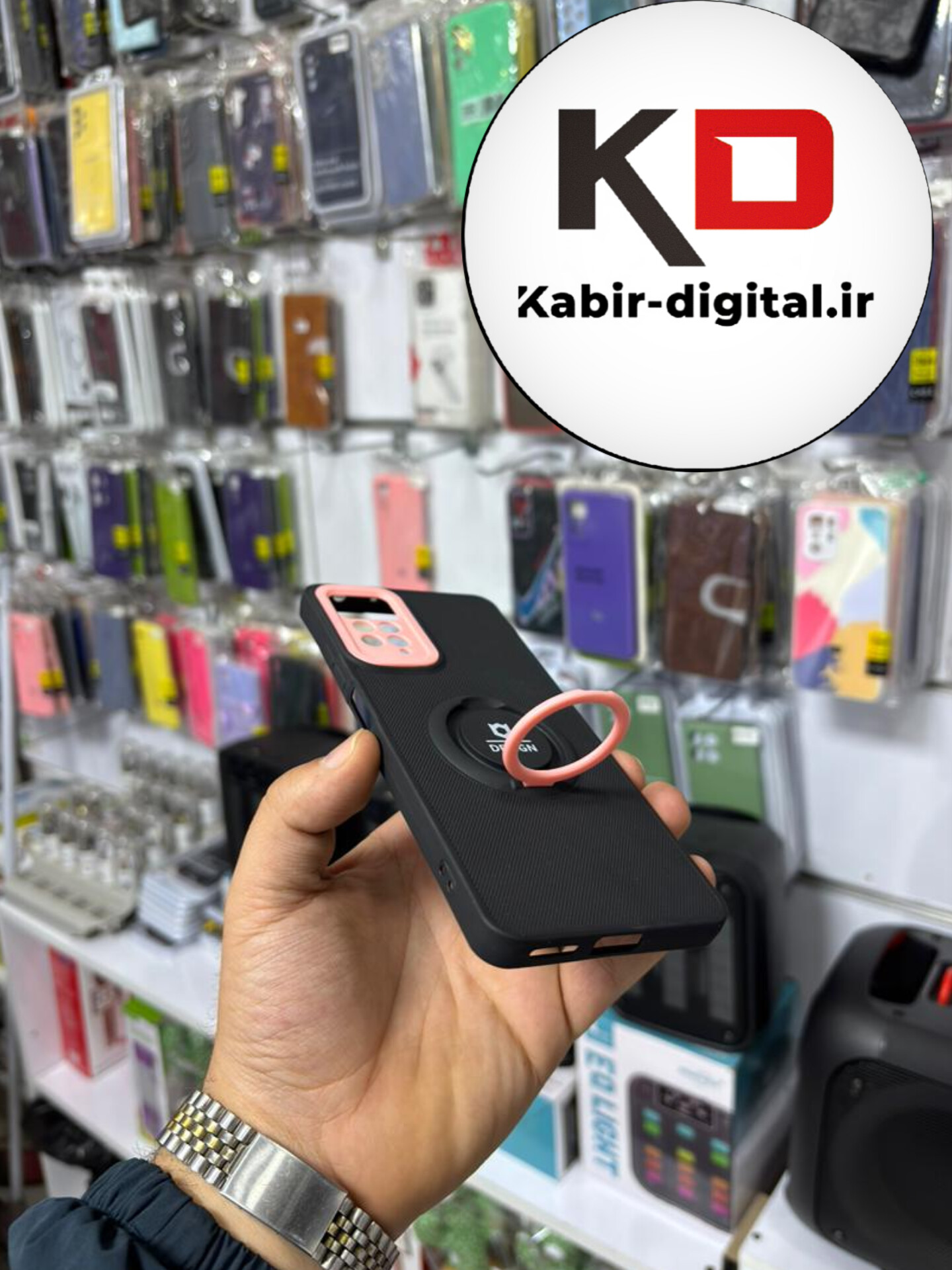 قاب گوشی Note 11 Pro 4g / Note 12 Pro 4g  شیائومی سیلیکونی هولدر دار محافظ لنزدار مشکی