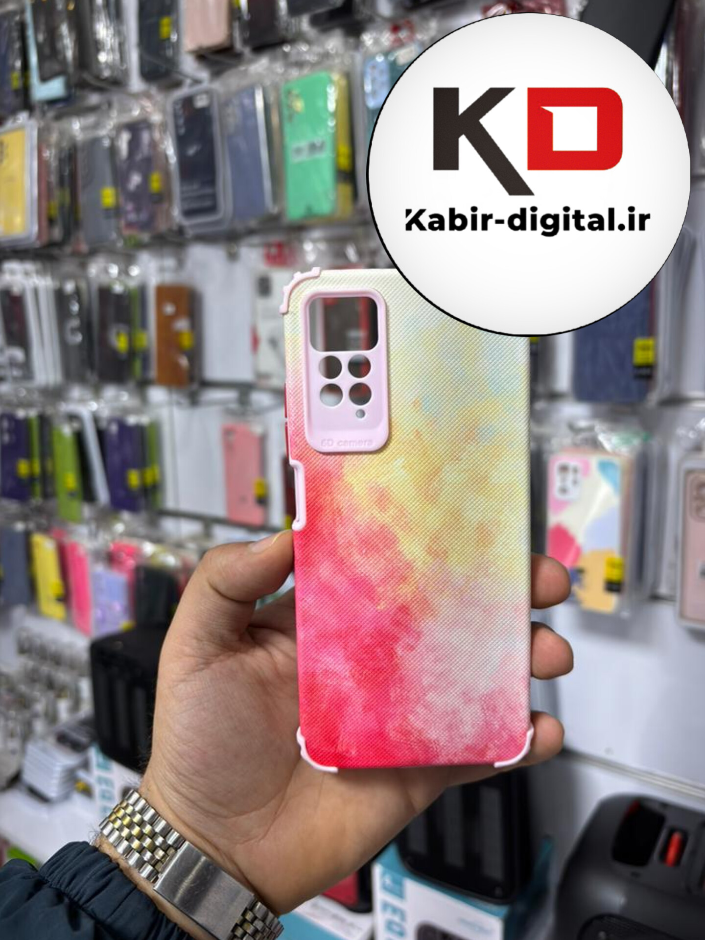 قاب گوشی Note 11 Pro 4g / Note 12 Pro 4g شیائومی فانتزی هارد HARD ایربگ دار کپسولی محافظ لنز دار صورتی