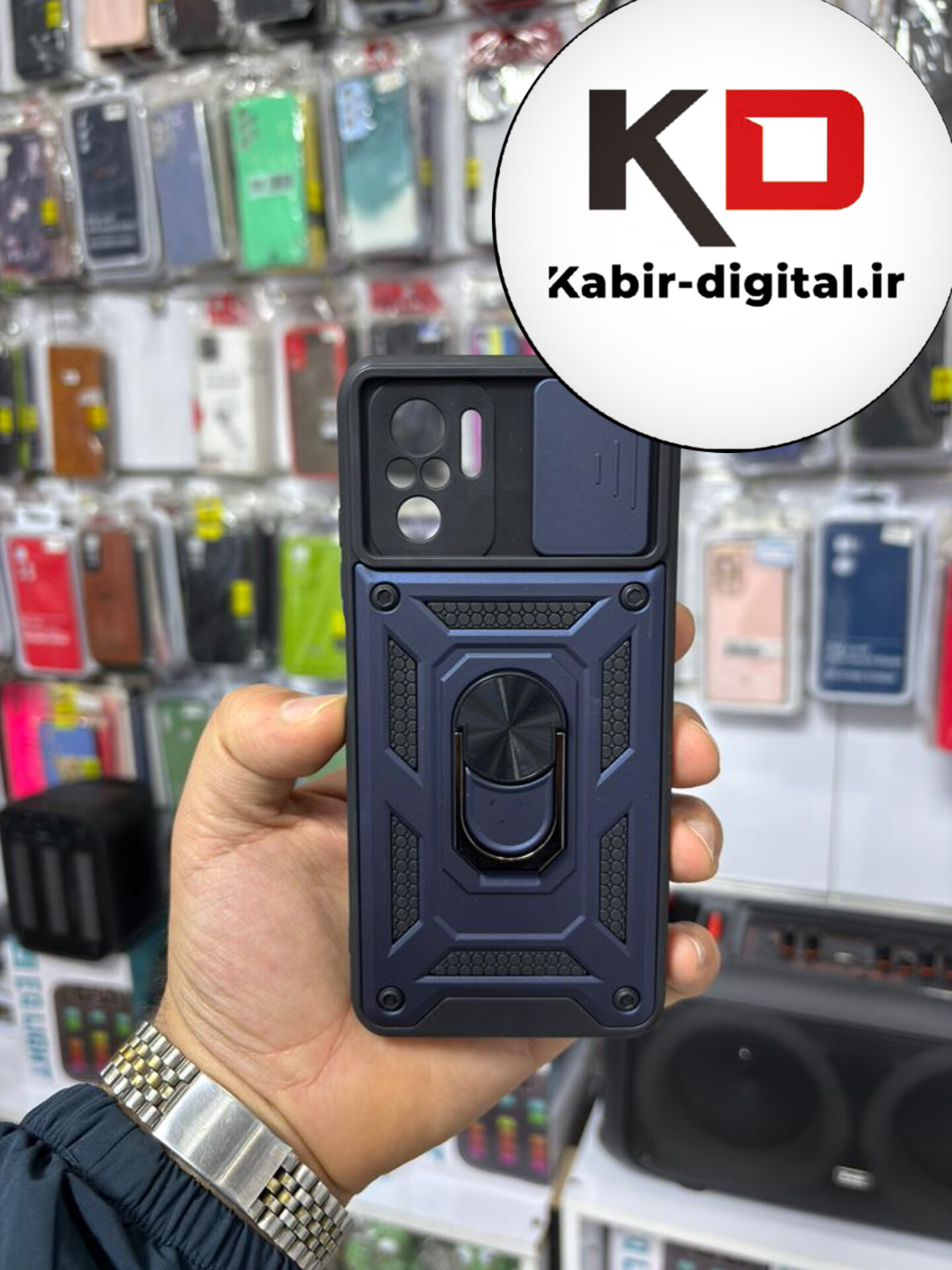 قاب گوشی Note 10  / Note 10s / POCO M5s شیائومی طرح ضد ضربه بتمن هولدر دار محافظ لنز دار ایربگ دار کشویی