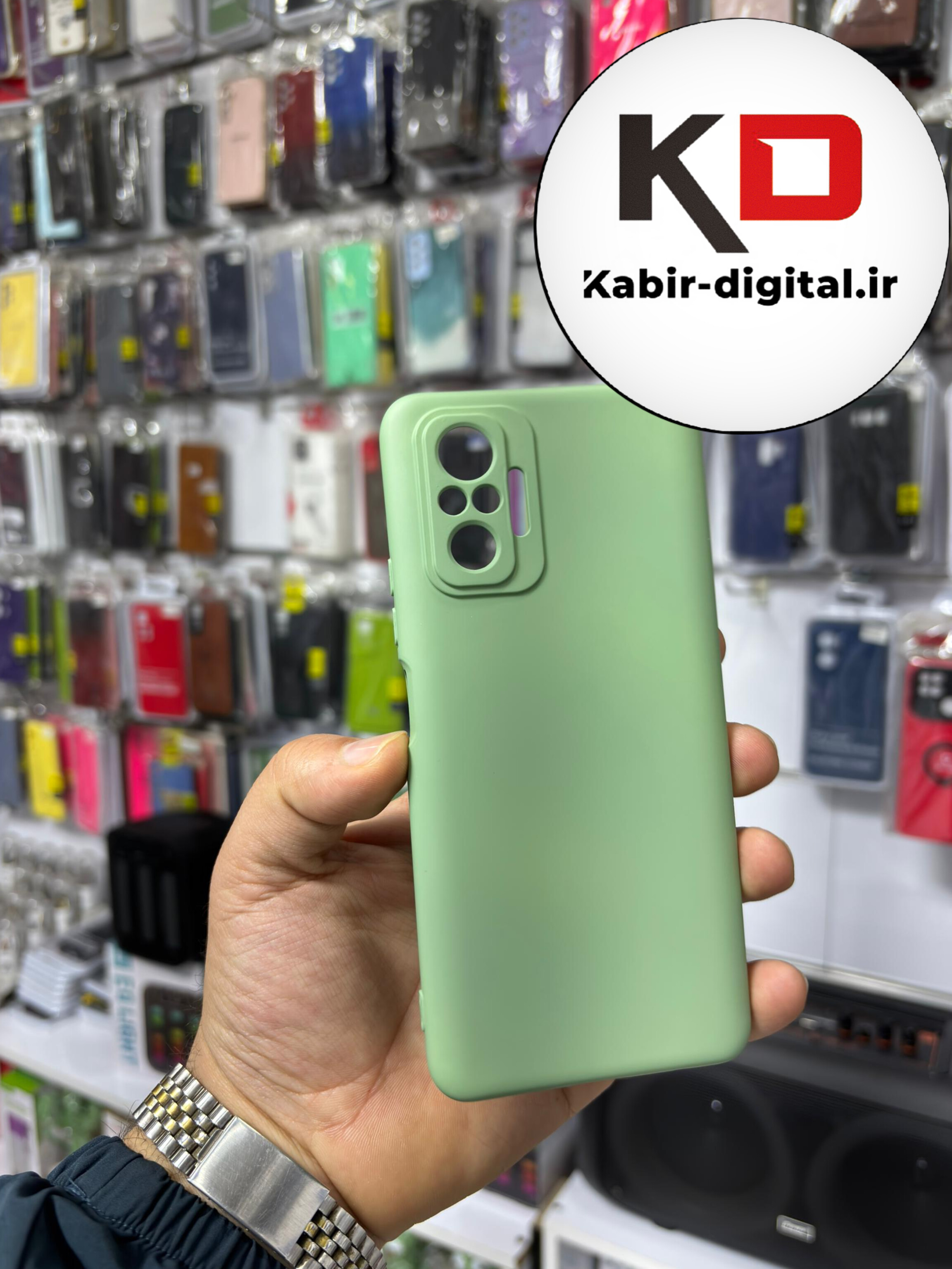قاب گوشی Note 10 Pro شیائومی سیلیکونی اورجینال های کپی درجه یک زیربسته سبز پسته ایی محافظ لنزدار