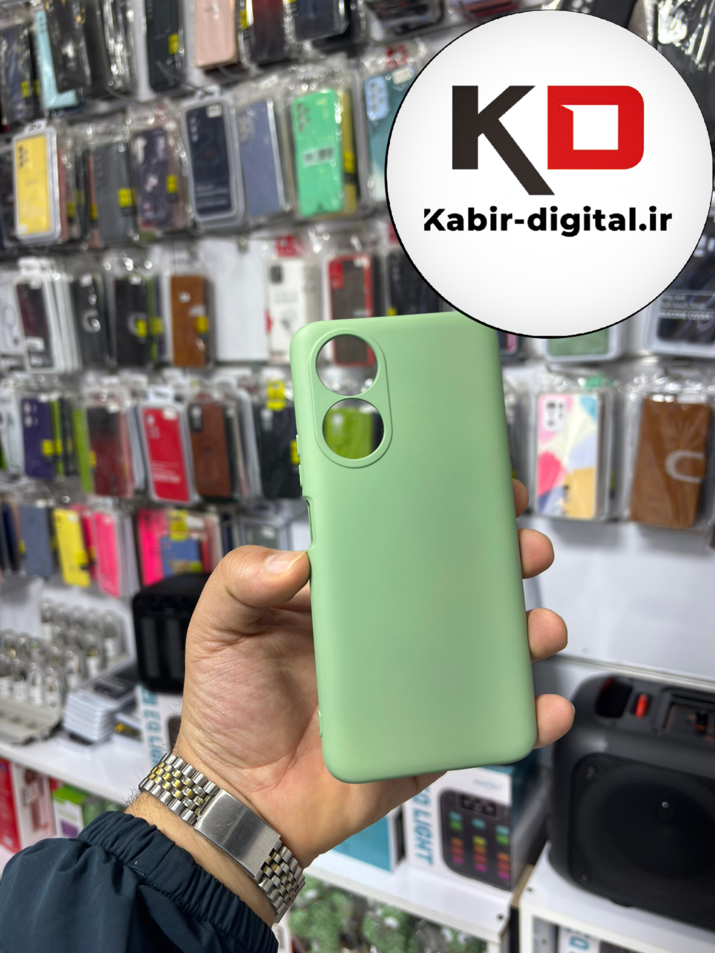 قاب گوشی Honor X7 آنر سیلیکونی اورجینال های کپی درجه یک زیربسته محافظ لنزدار سبز پسته ایی