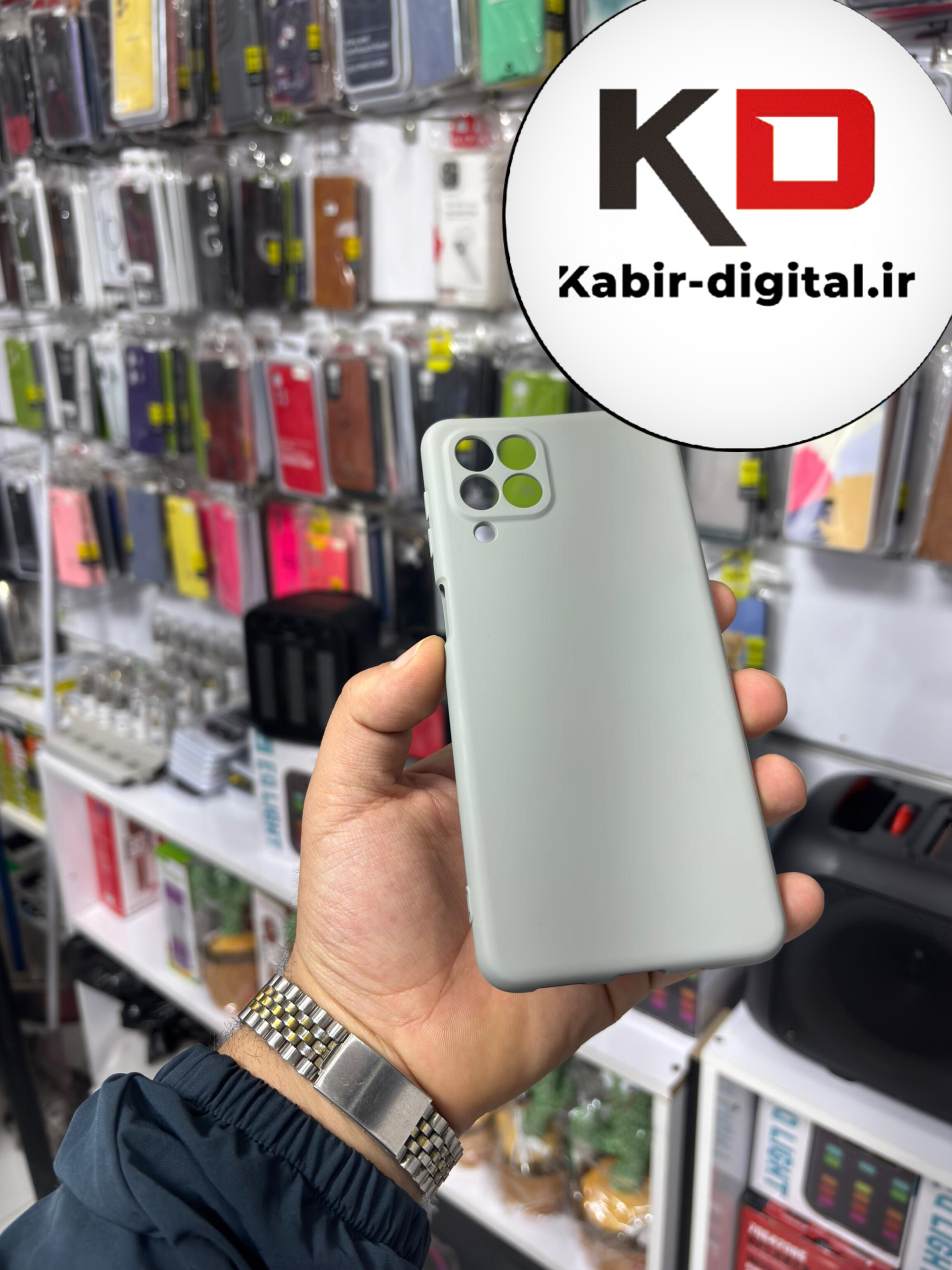 قاب گوشی Galaxy M53 سامسونگ اورجینال های کپی درجه یک زیربسته محافظ لنزدار طوسی