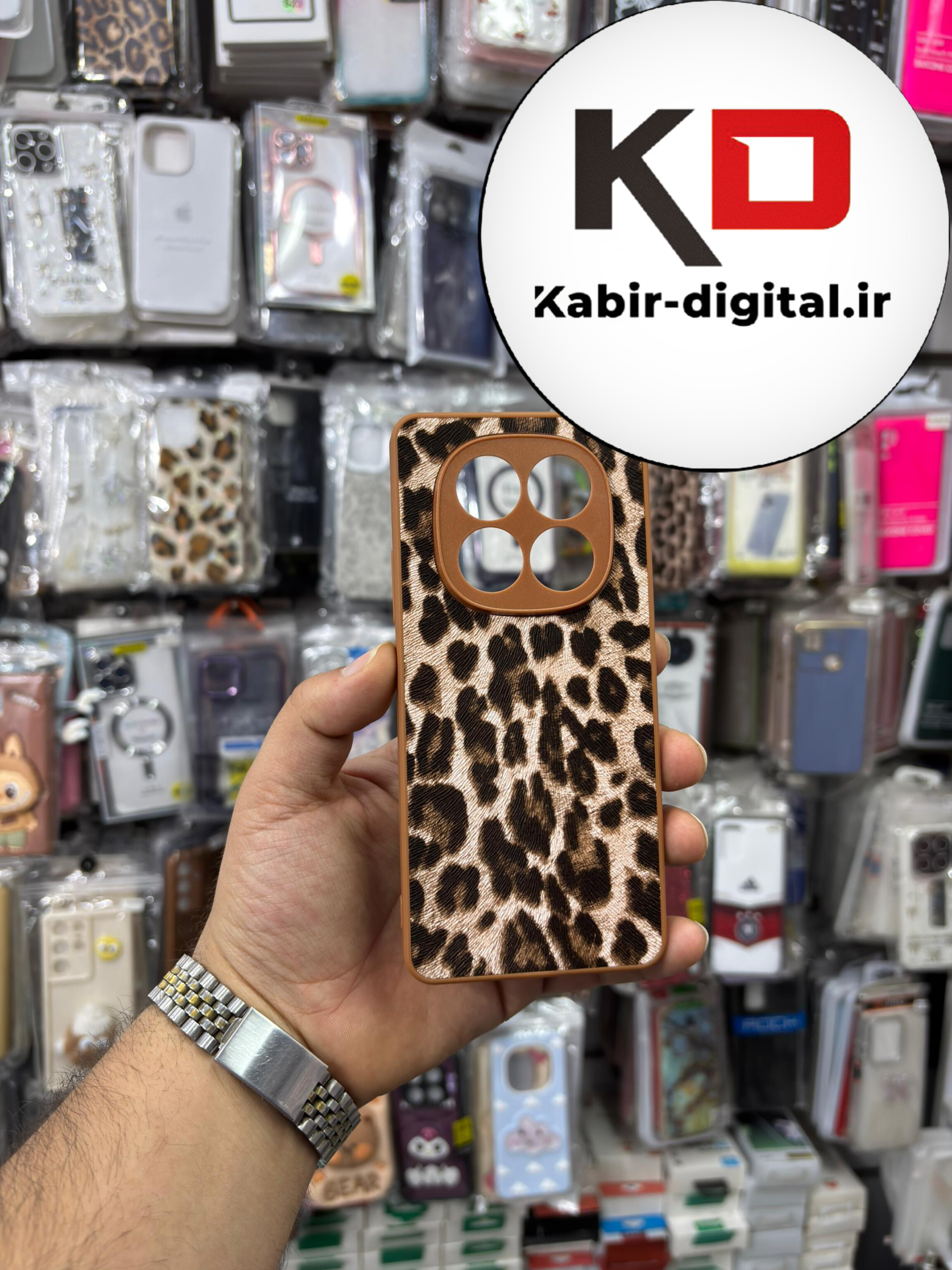 قاب گوشی Redmi Note 14 Pro 4g / Note 14 Pro 5g / Note 14 Pro Plus / POCO X7 شیائومی سالید لاکچری سخت طرح پلنگی محافظ لنزدار