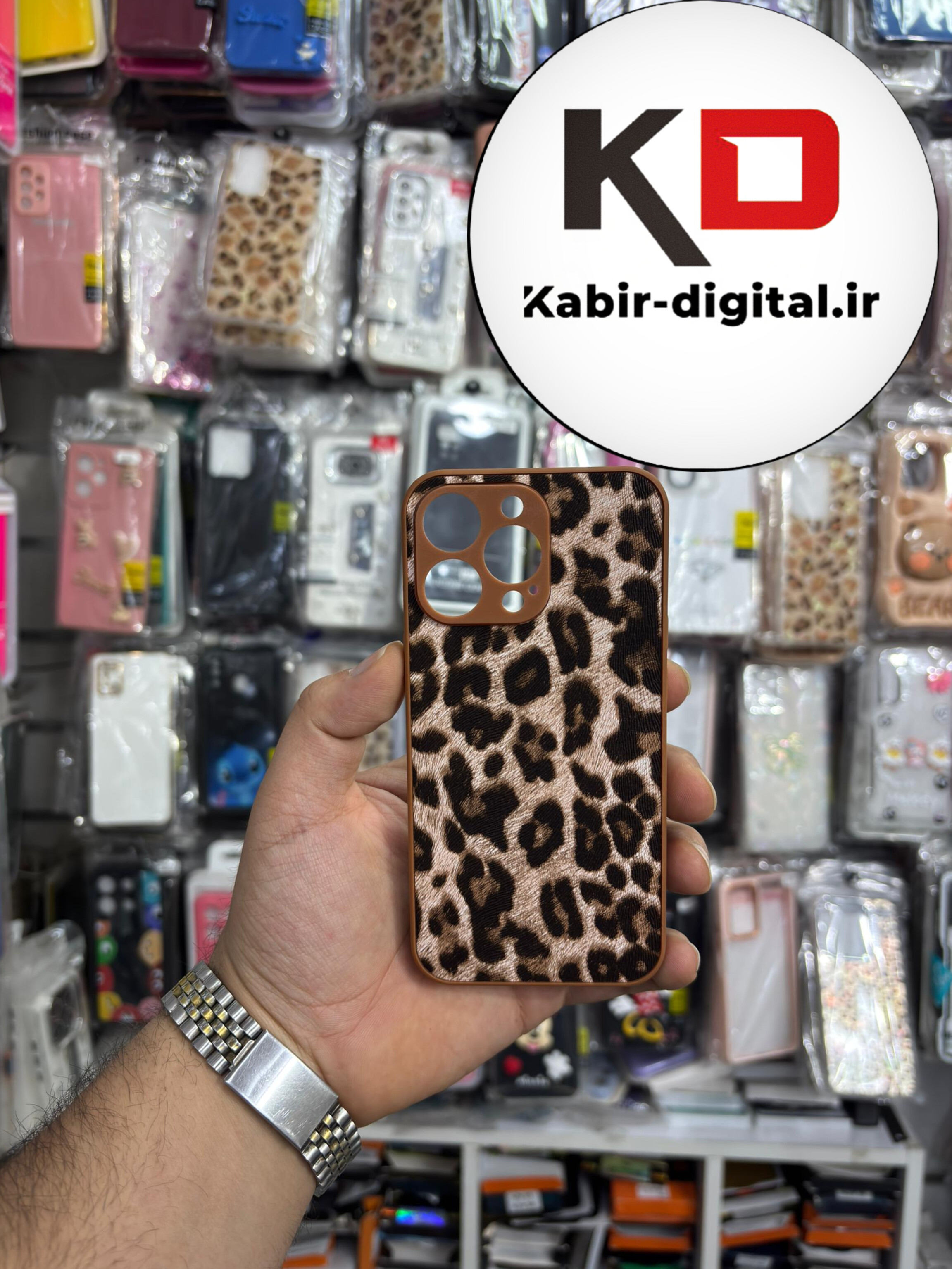 قاب گوشی iPhone 13 Pro آیفون لاکچری سالید اورجینال فانتزی طرح پلنگی محافظ لنزدار