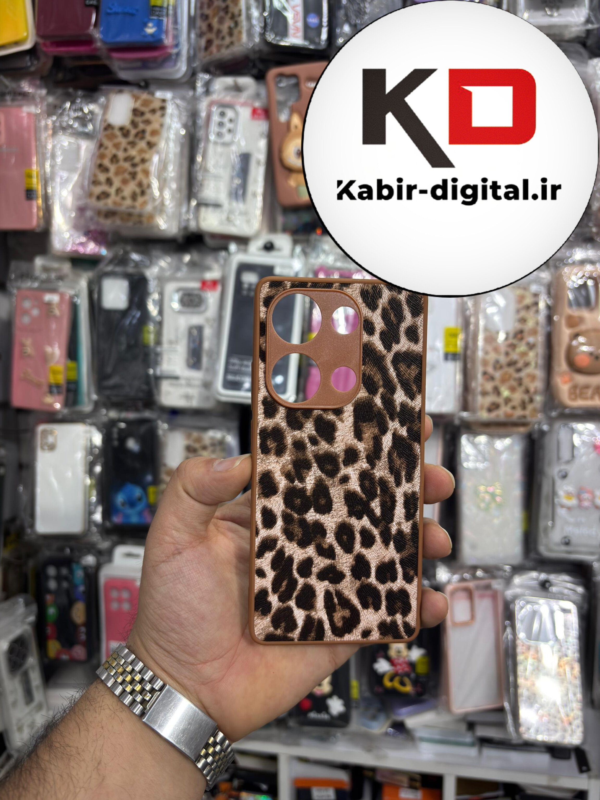 قاب گوشی Redmi Note 13 Pro 4g / Note 14s / POCO M6 Proشیائومی لاکچری سالید اورجینال فانتزی طرح پلنگی محافظ لنزدار