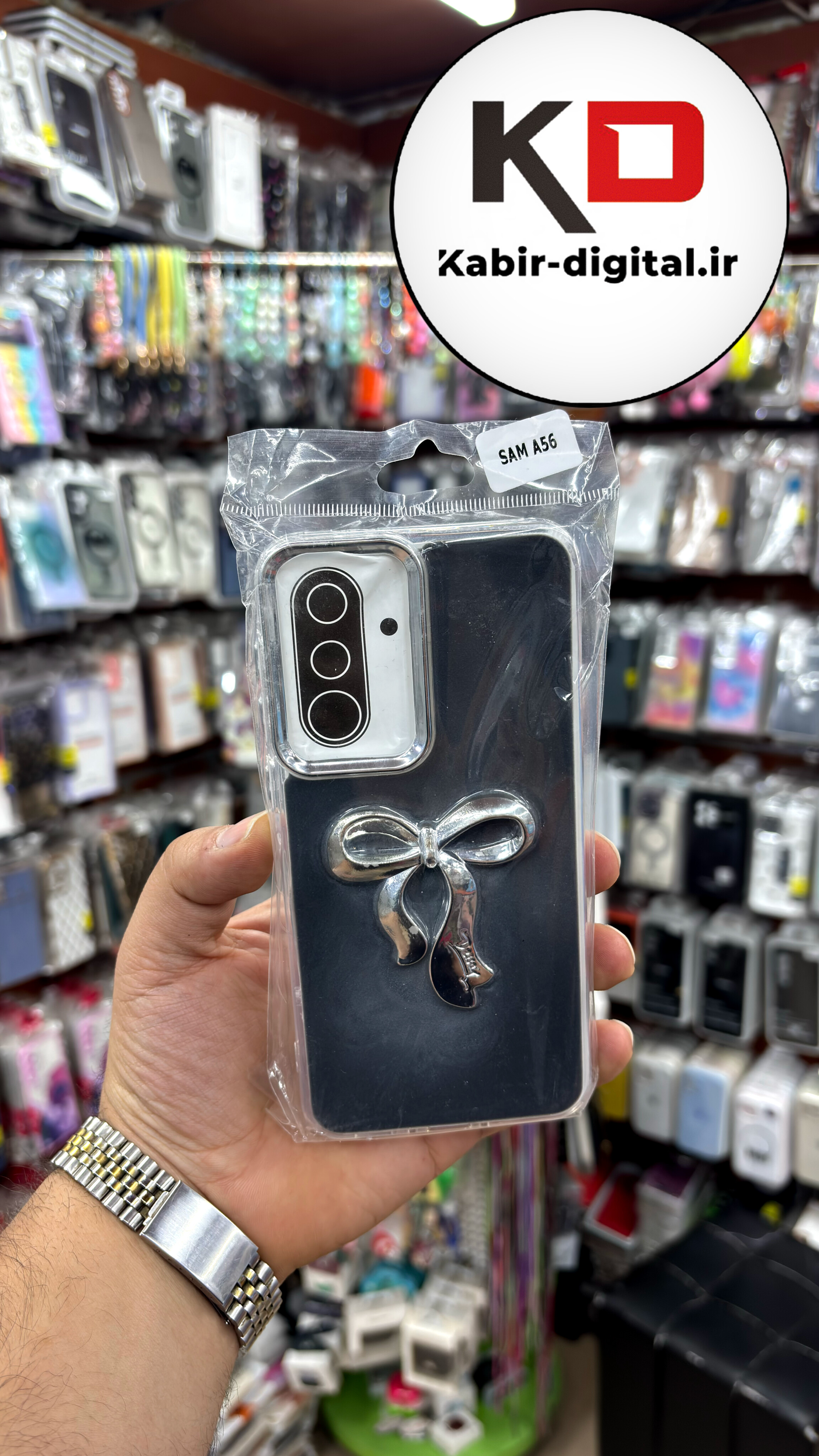 قاب گوشی Galaxy A56 / A36 سامسونگ لاکچری فانتزی رزینی لنز کرومی