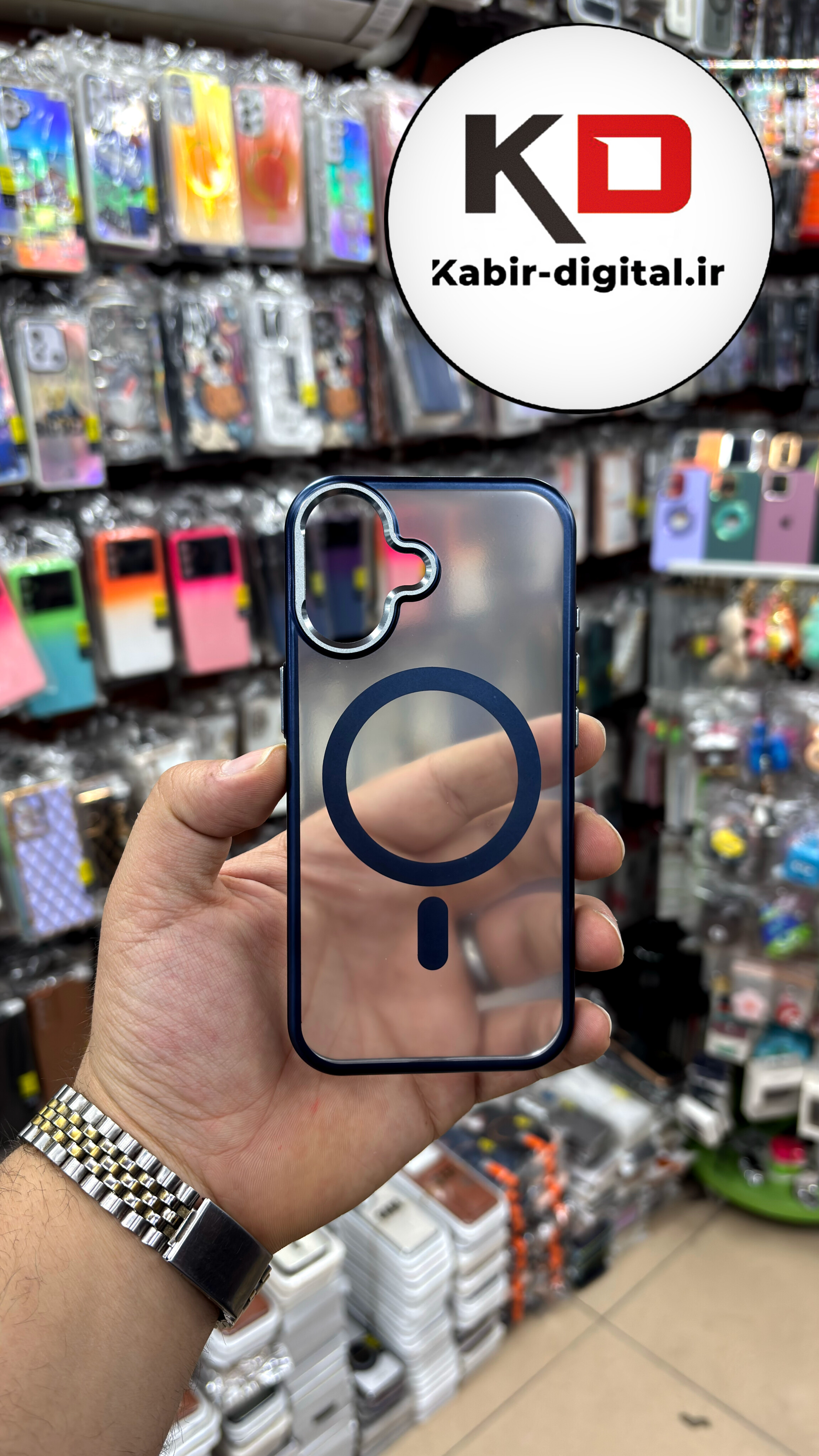 قاب گوشی iPhone 17 آیفون شیشه ای مگ سیف دار  اورجینال Unique Case لنز فلزی