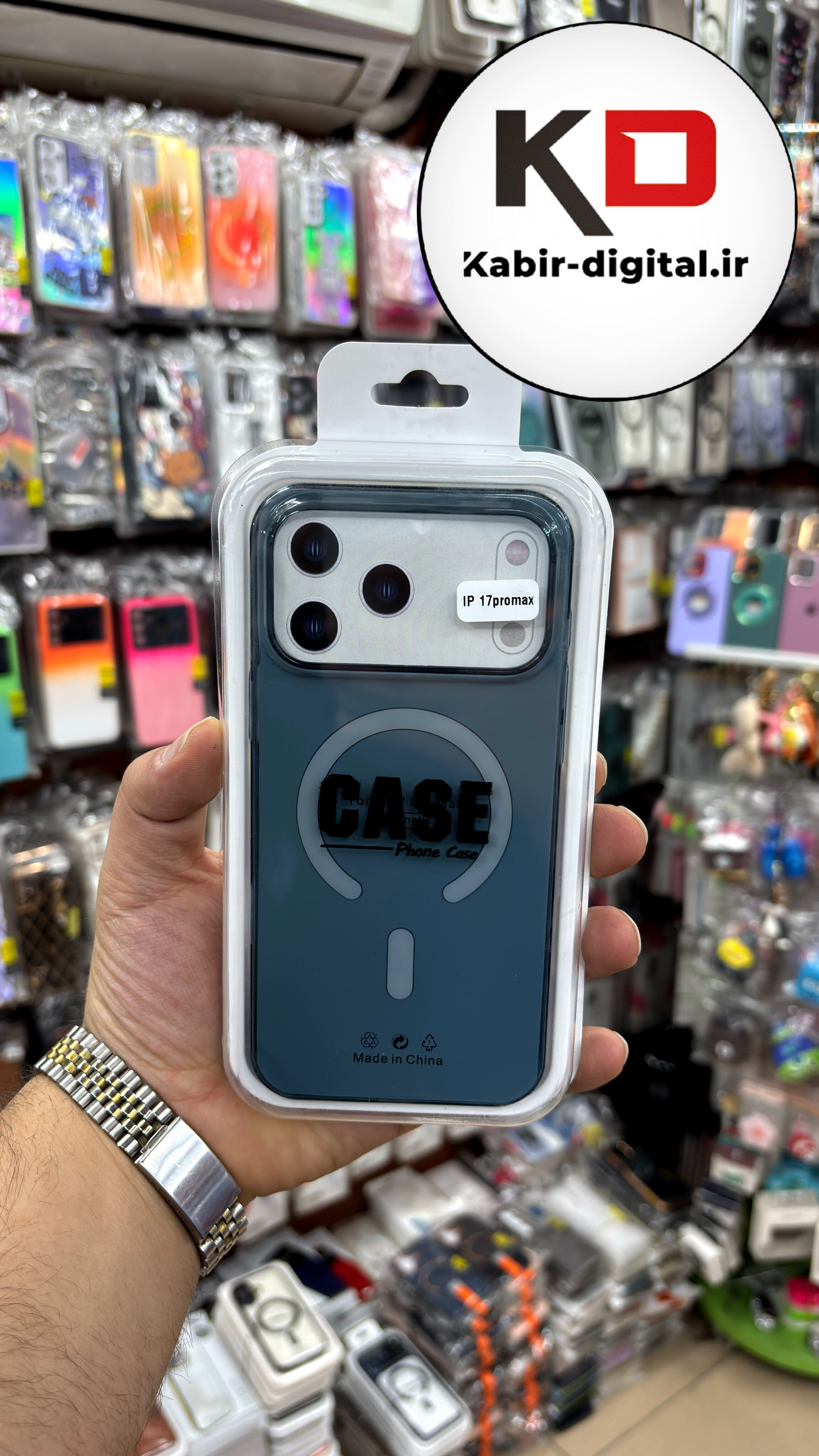 قاب گوشی iPhone 17 pro max آیفون شفاف مگ سیف دار MagSafe اورجینال ایربگ دار