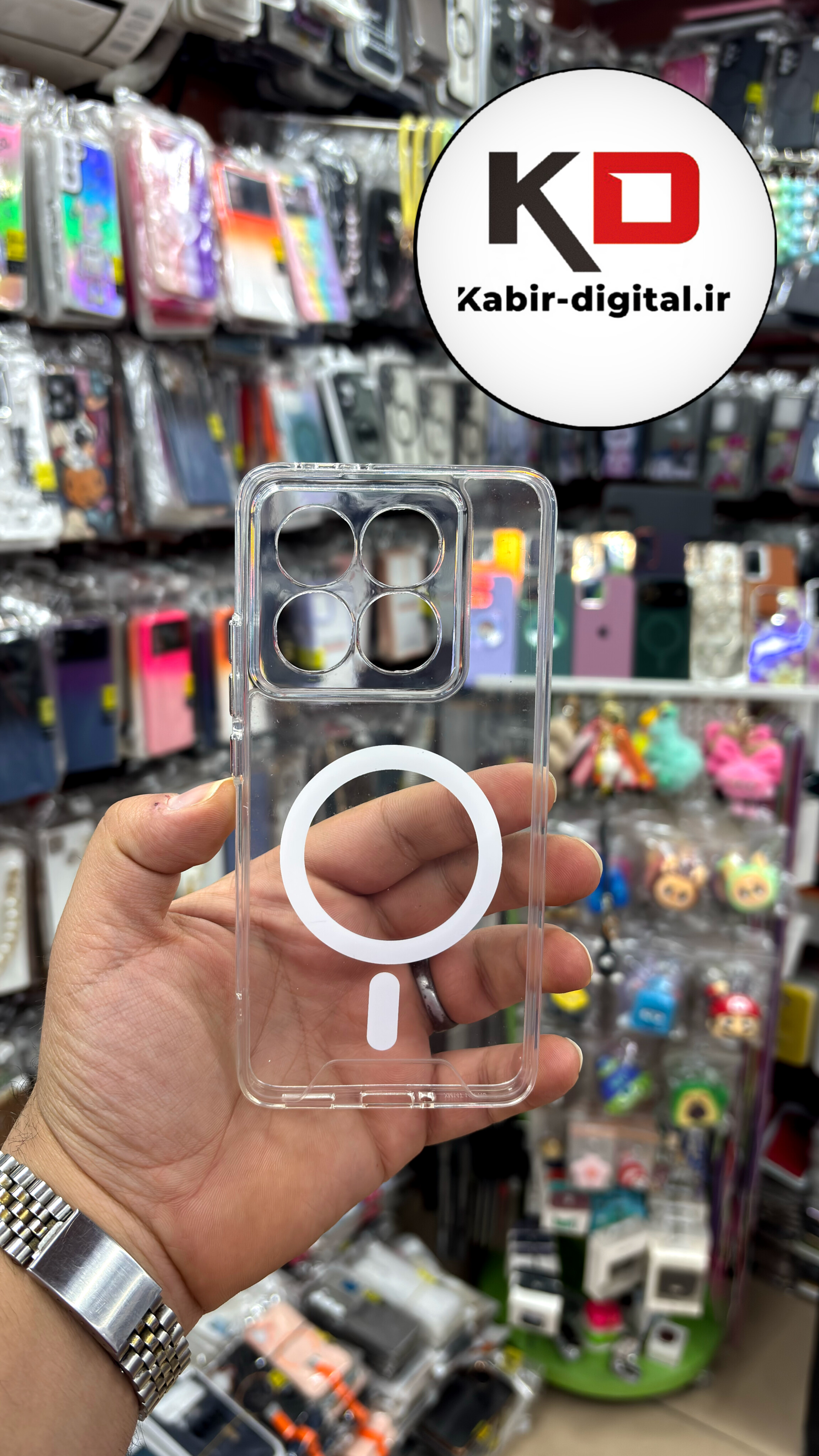 Redmi Note 14 T Pro  شیائومی شفاف مگ سیف دار MagSafe اورجینال ایربگ دار