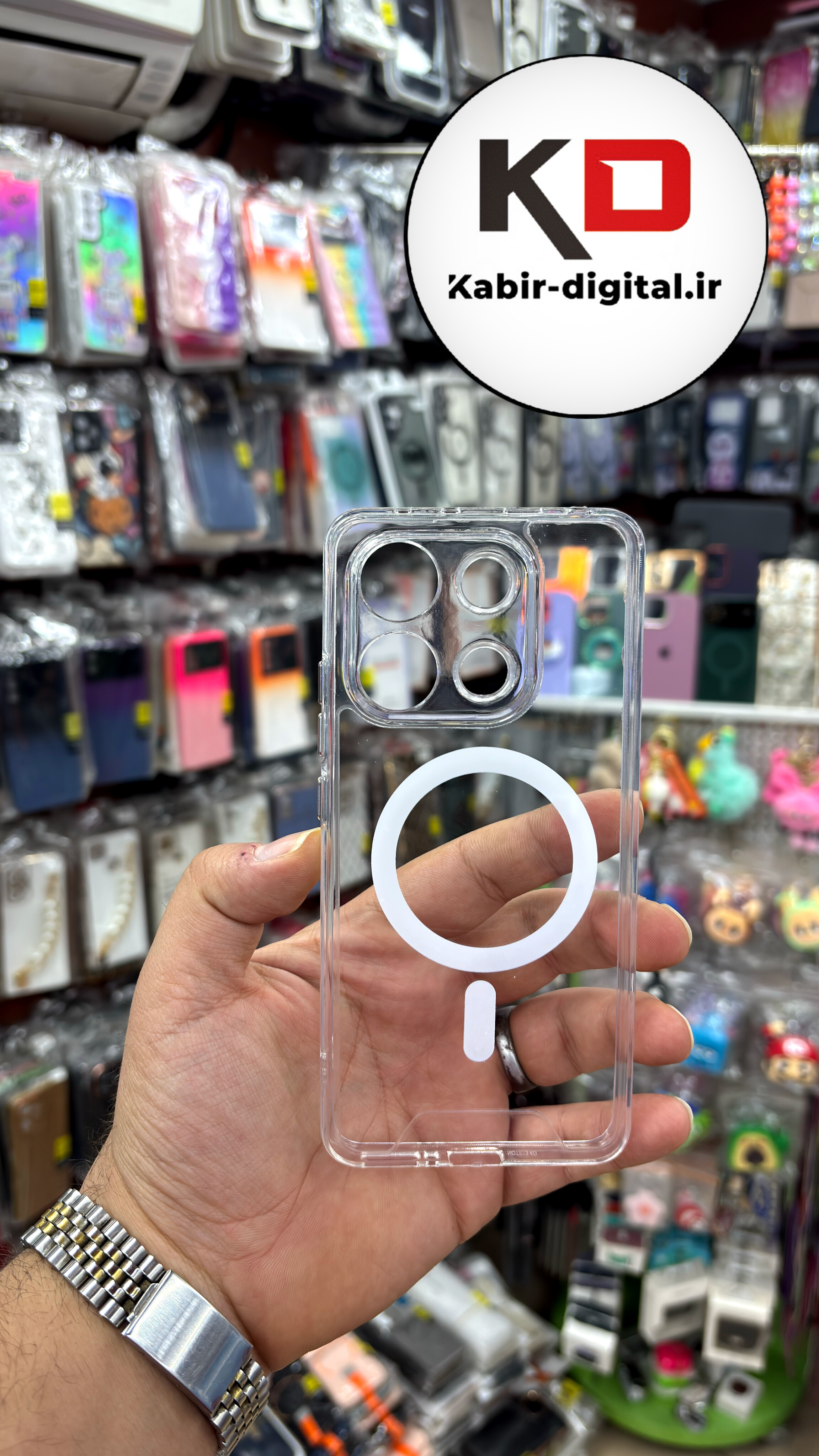 قاب گوشی Note 13 pro 4g  / POCO M6 Pro / Note 14s شیائومی شفاف مگ سیف دار MagSafe اورجینال ایربگ دار