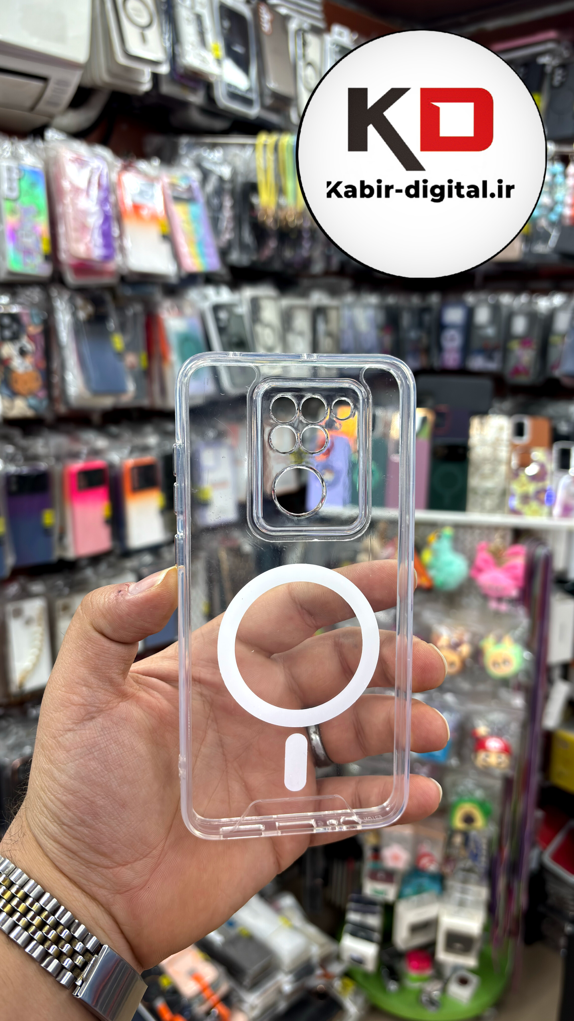 قاب گوشی Redmi Note 9 شیائومی شفاف مگ سیف دار MagSafe اورجینال ایربگ دار
