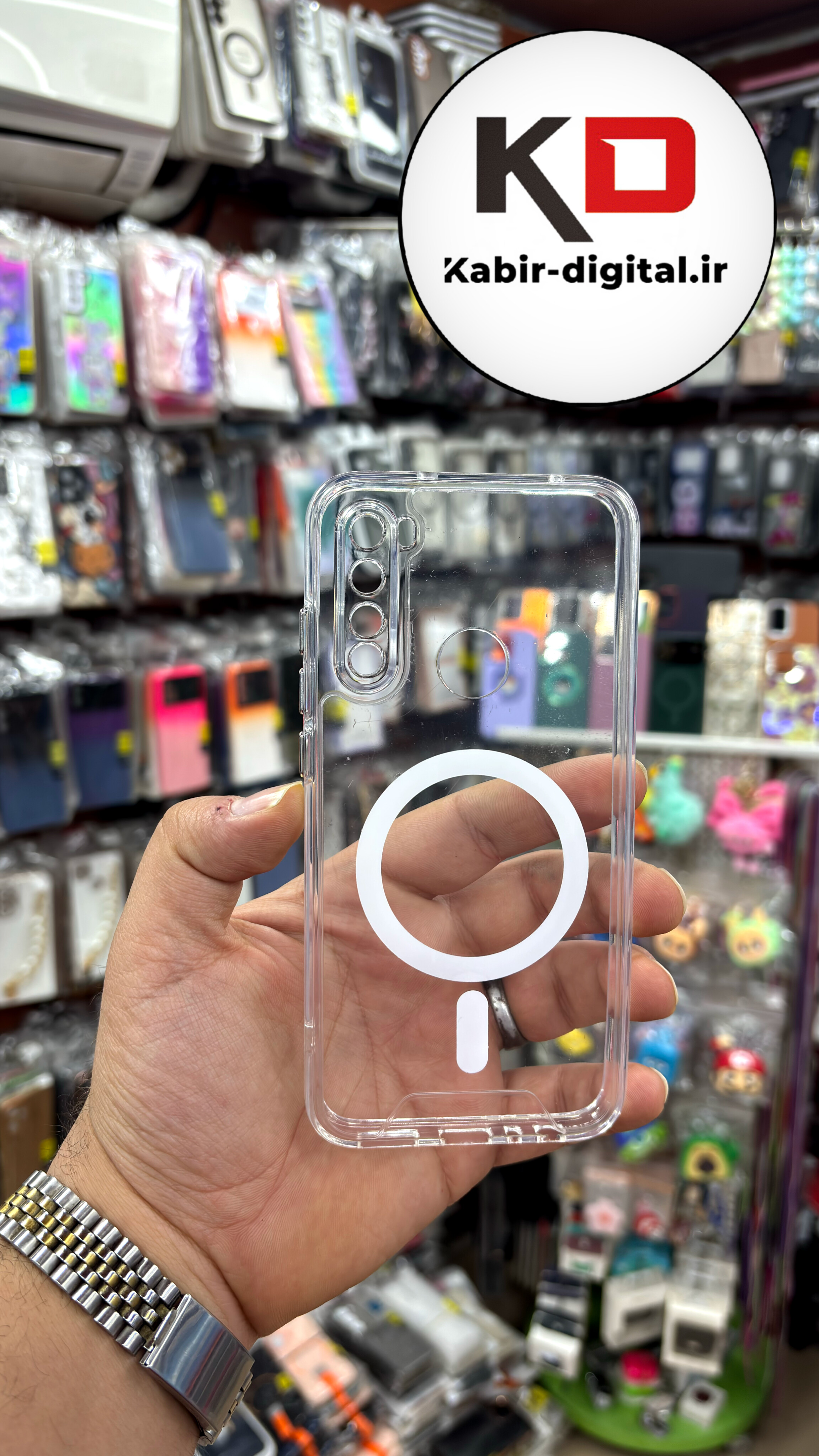 قاب گوشی Redmi Note 8 شیائومی شفاف مگ سیف دار MagSafe اورجینال ایربگ دار