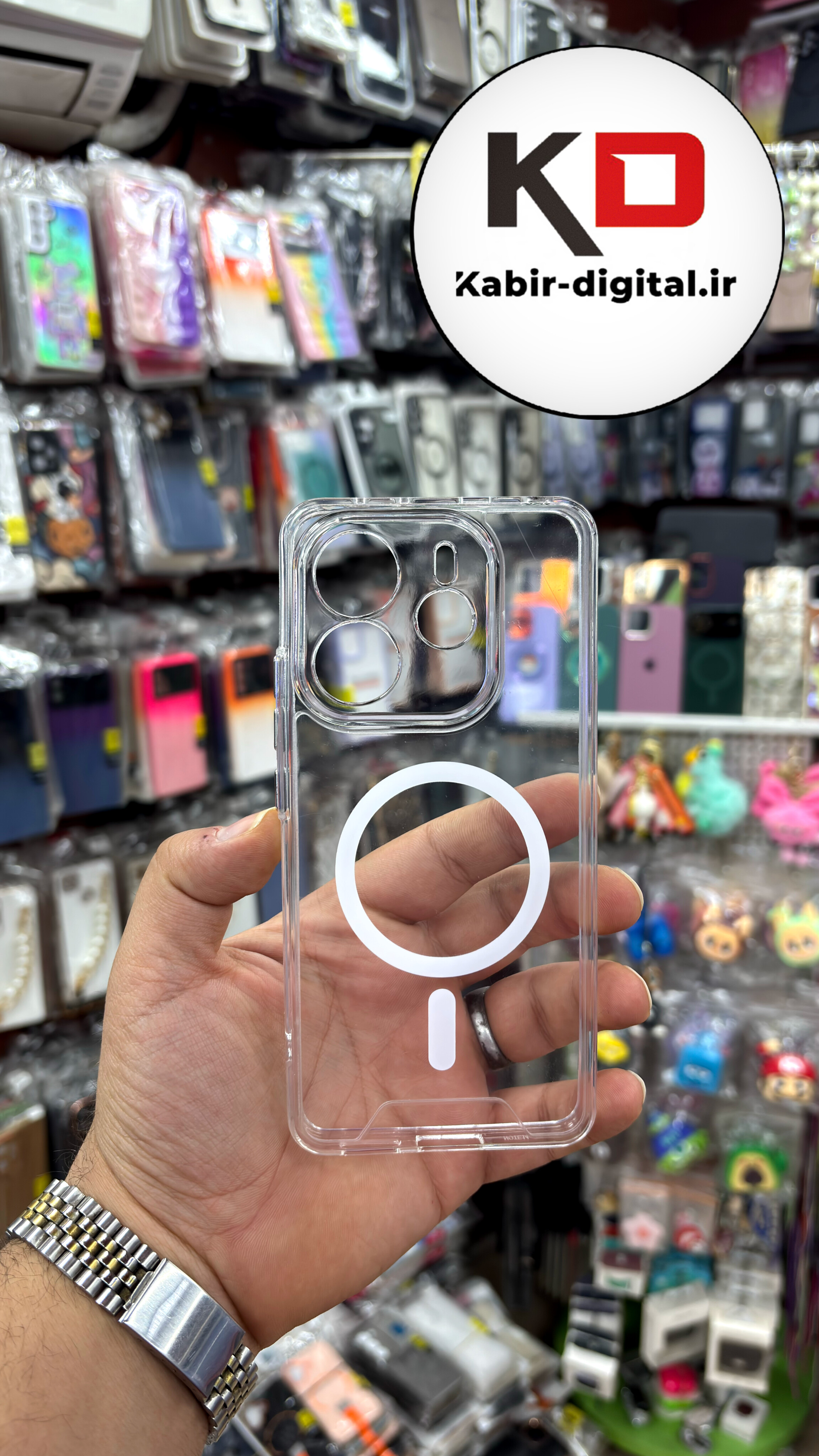 قاب گوشی Redmi Note 14 4G شیائومی شفاف مگ سیف دار MagSafe اورجینال ایربگ دار