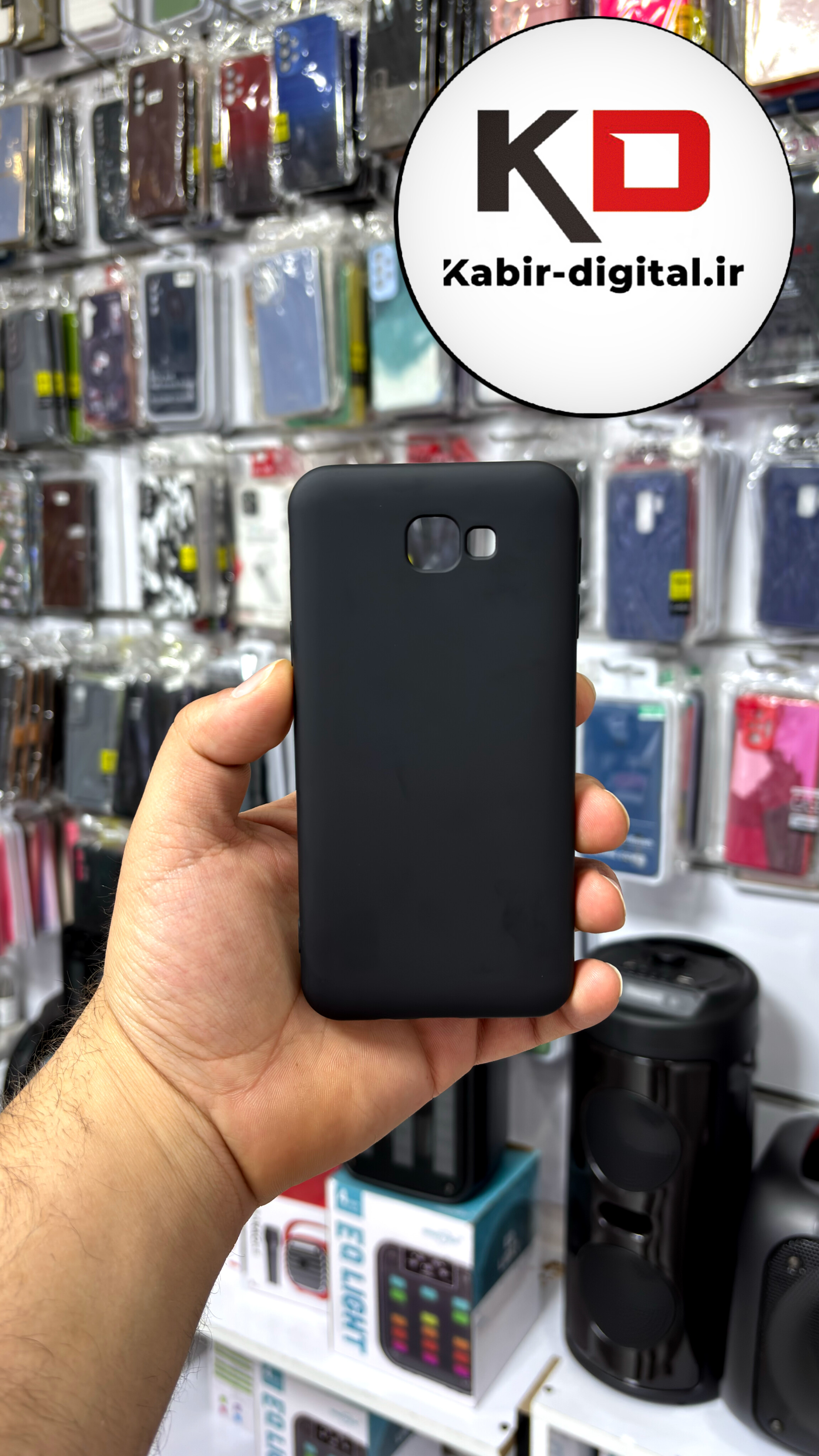 قاب گوشی Galaxy j5 prime سامسونگ سیلیکونی زیر بسته محافظ لنزدار مشکی